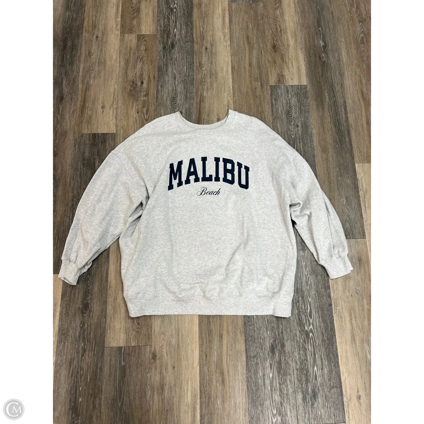 Sweatshirt Crewneck By Old Navy In Grey, Size: 2x