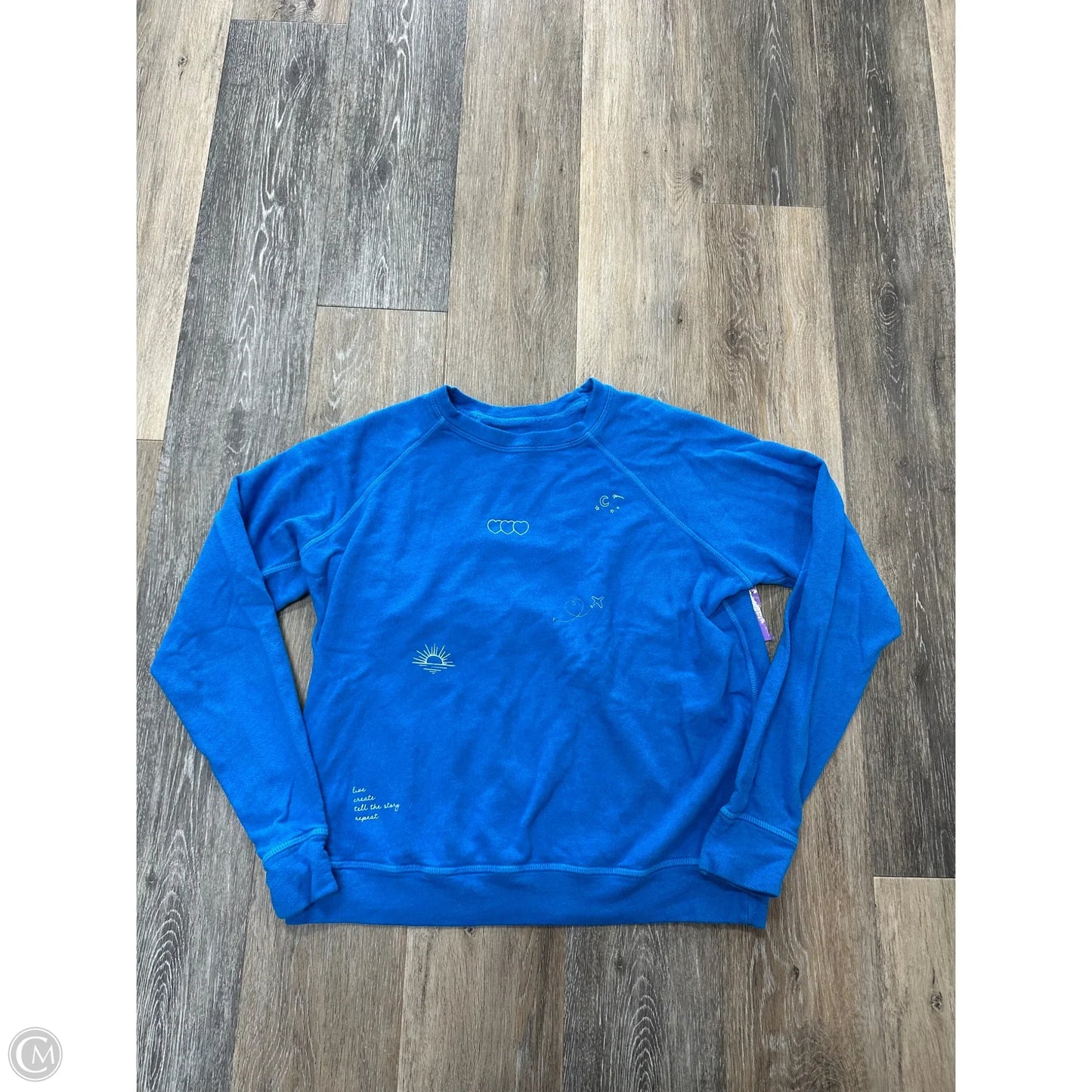 Sweatshirt Crewneck By Good Hyouman In Blue, Size: Xs