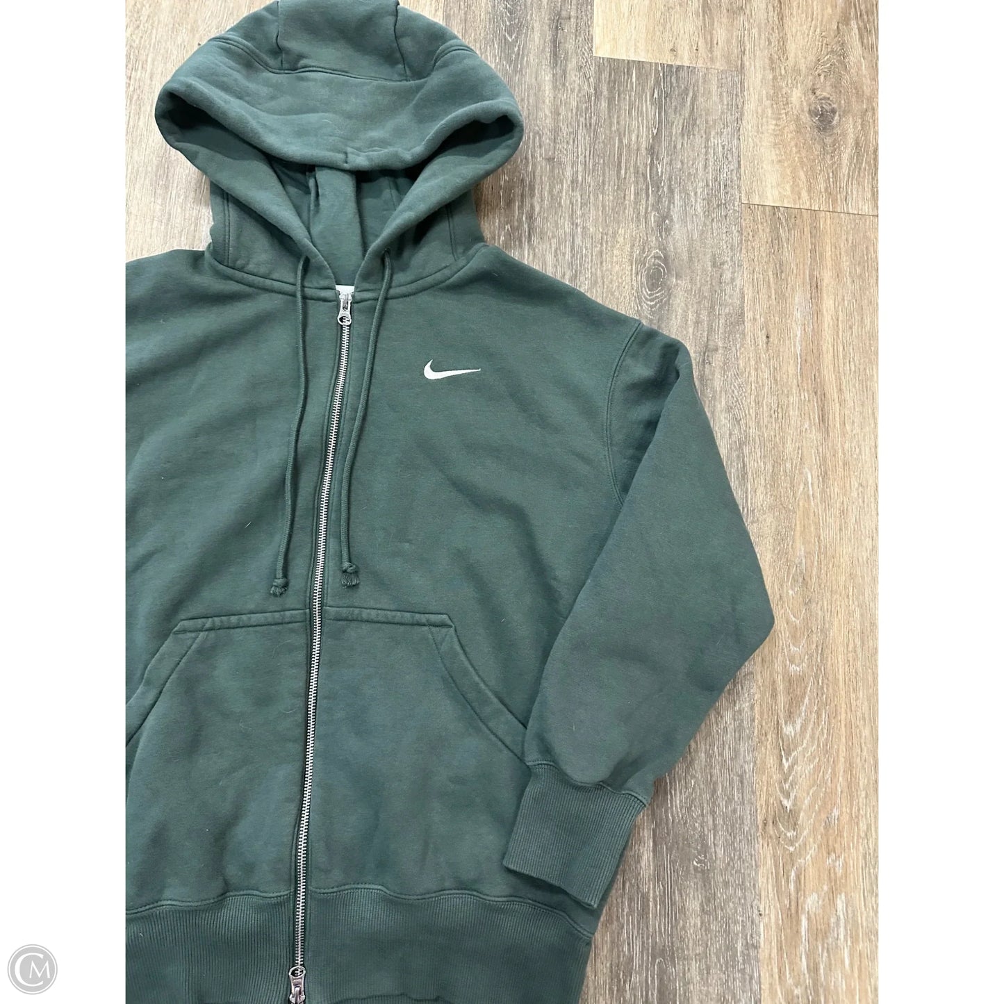 Athletic Sweatshirt Hoodie By Nike Apparel In Green, Size: S