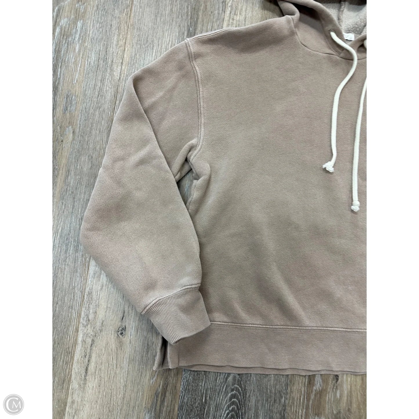 Sweatshirt Hoodie By Z Supply In Tan, Size: Xs