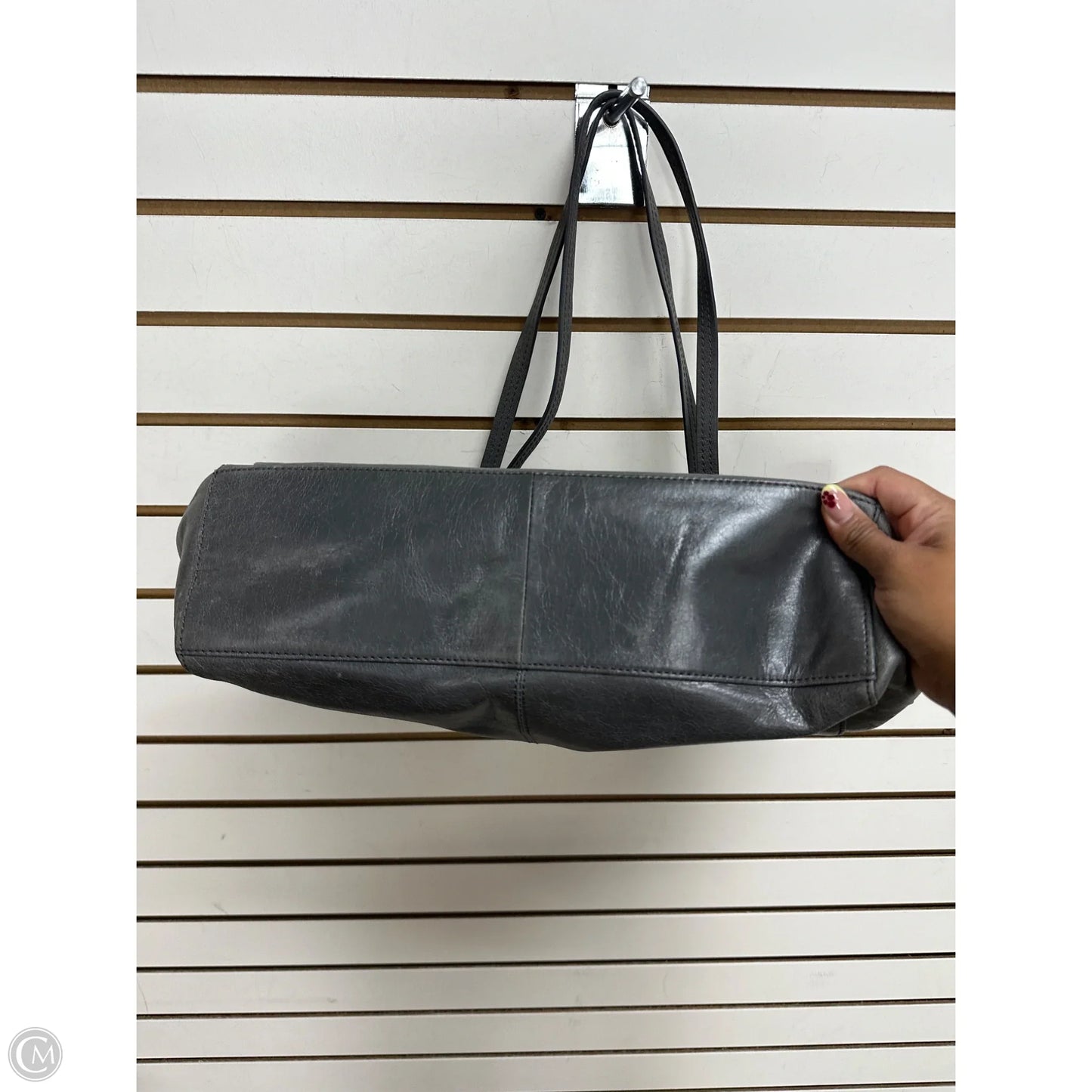 Handbag Leather By Hobo Intl, Size: Large