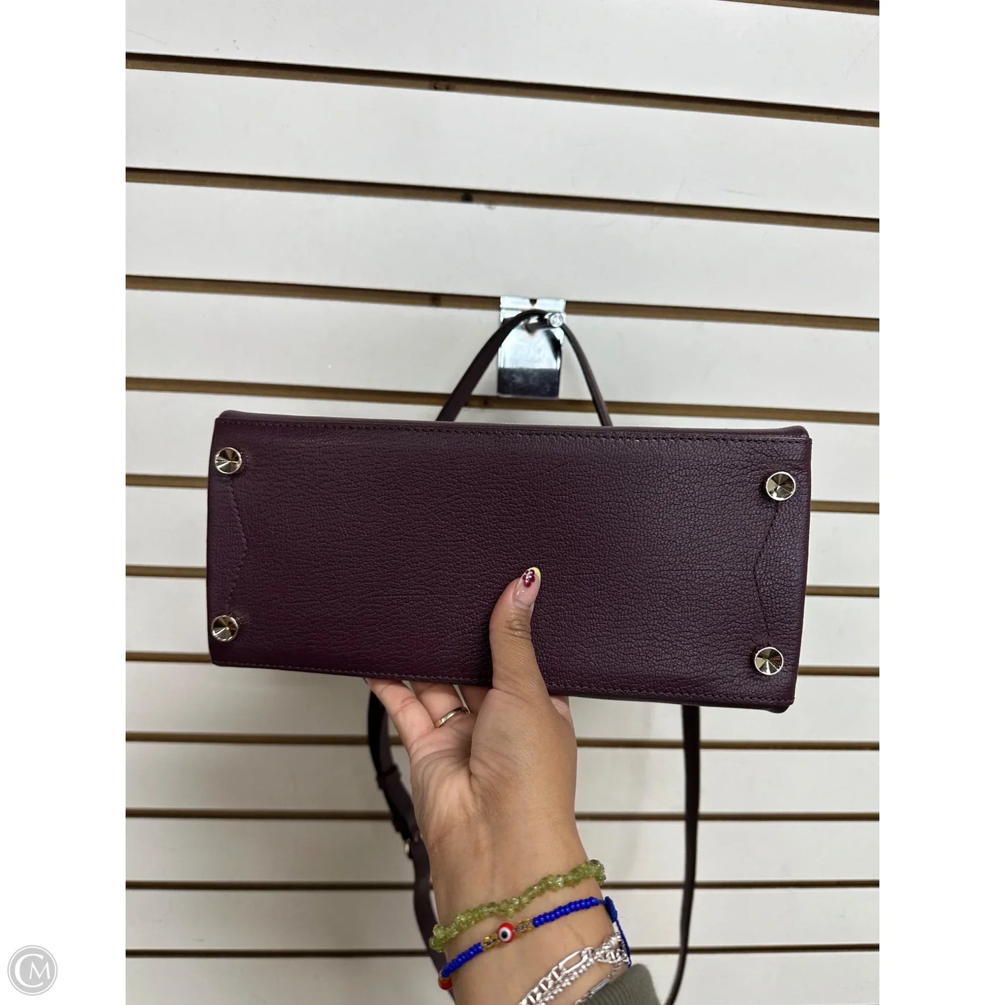 Handbag Leather By Henri Bendel, Size: Medium
