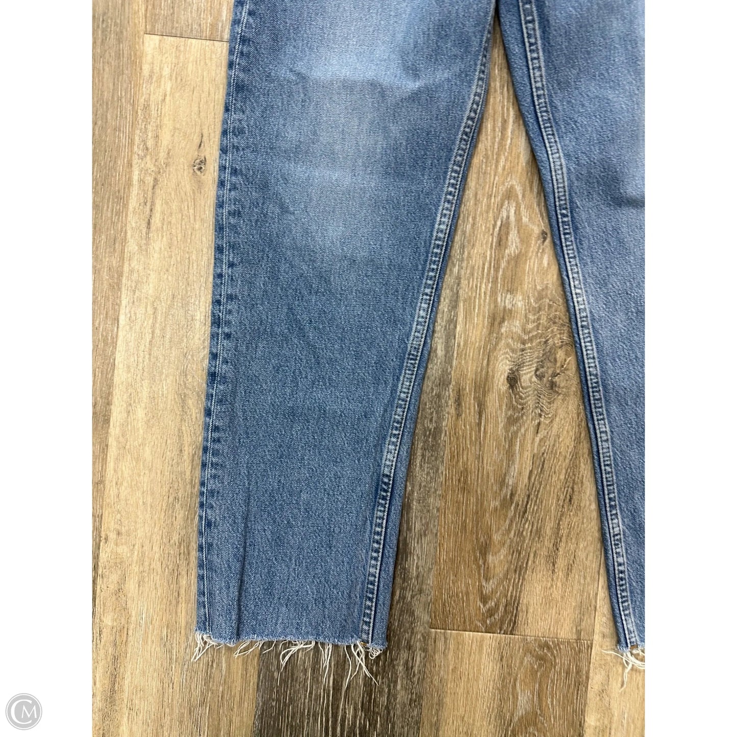 Jeans Straight By Re/Done In Blue Denim, Size: 4