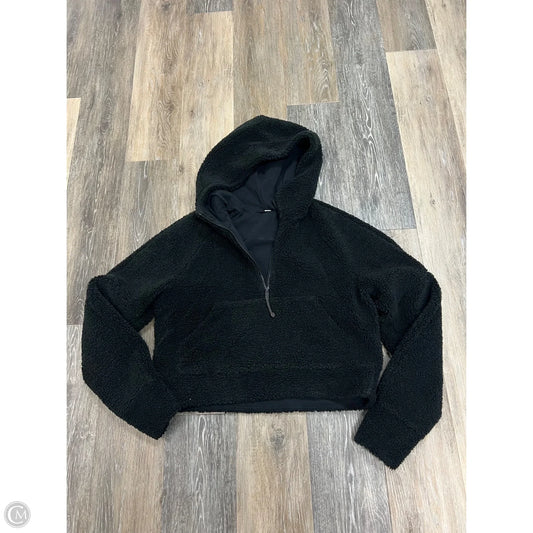 Athletic Sweatshirt Hoodie Fleece By Lululemon In Black, Size: Xs/S