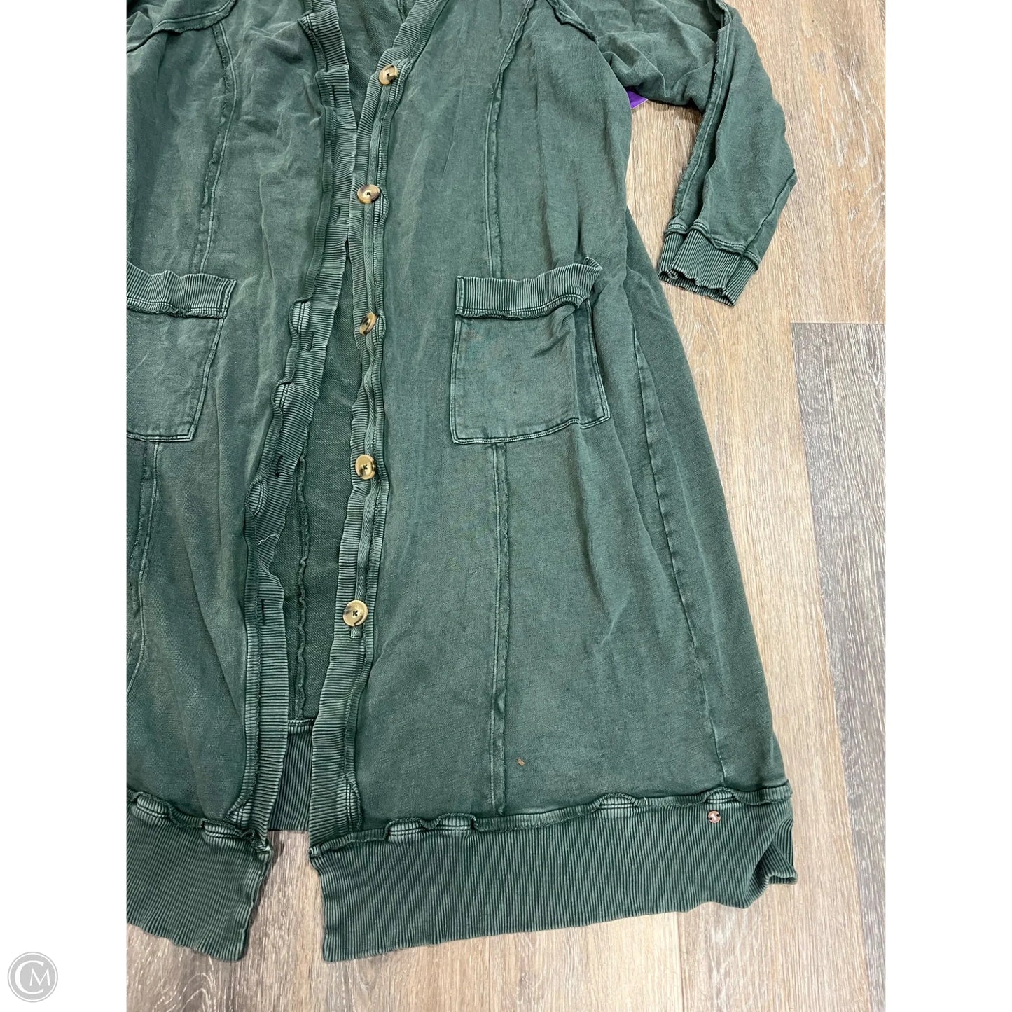 Sweater Cardigan By Pilcro In Green, Size: Xl