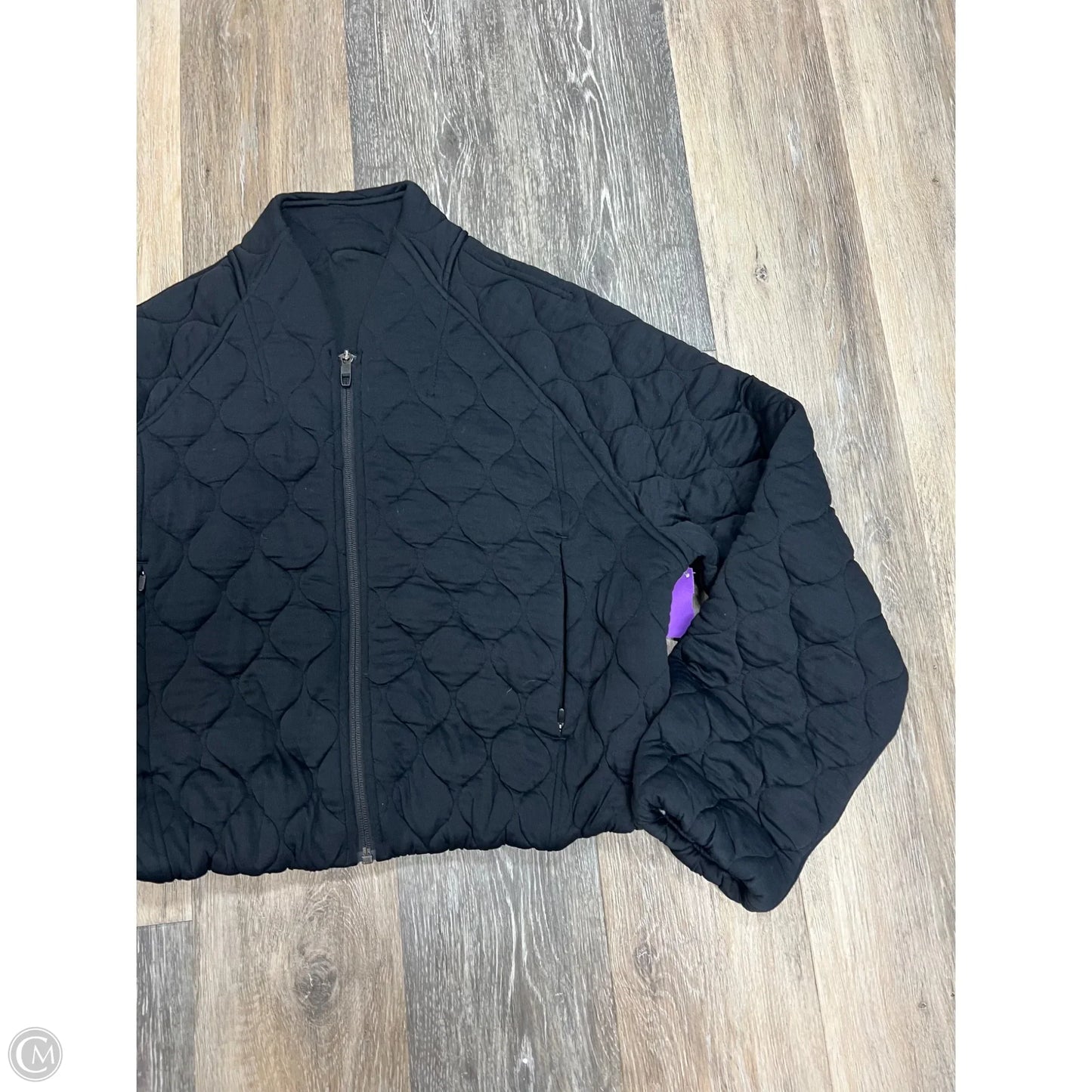 Athletic Jacket By Lululemon In Black, Size: 6