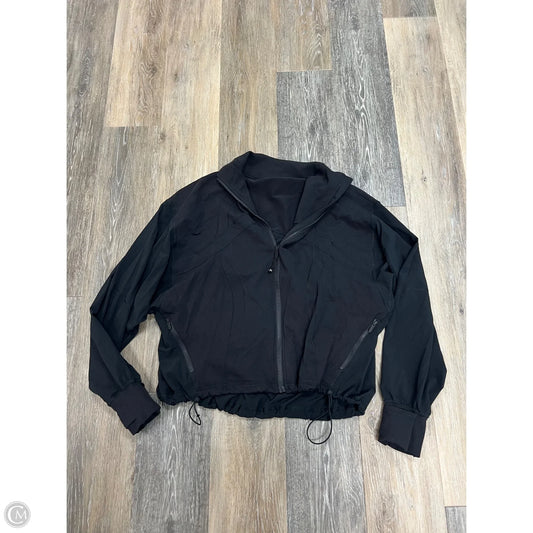 Athletic Jacket By Lululemon In Black, Size: 4