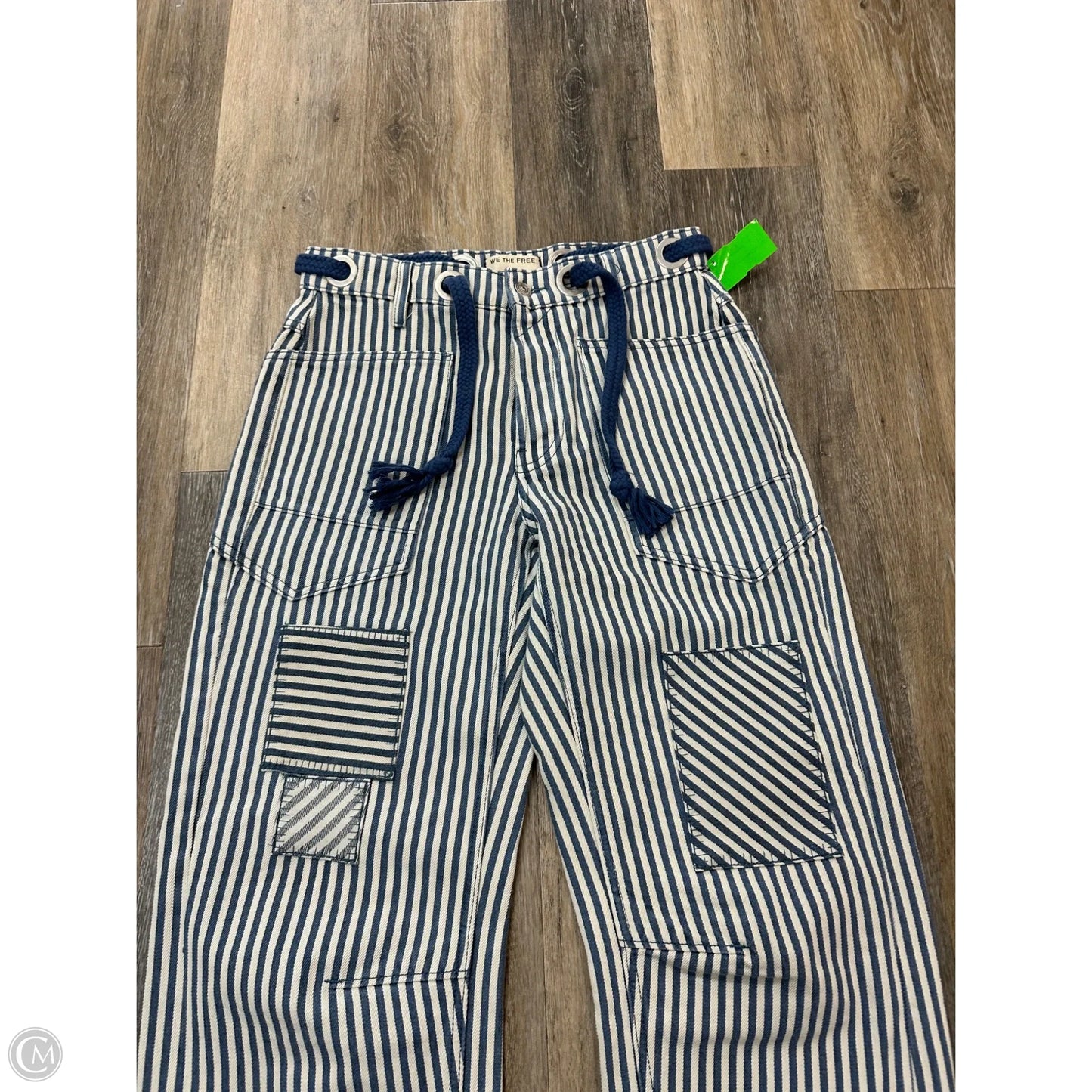 Jeans Wide Leg By We The Free In Blue Denim, Size: 1/25