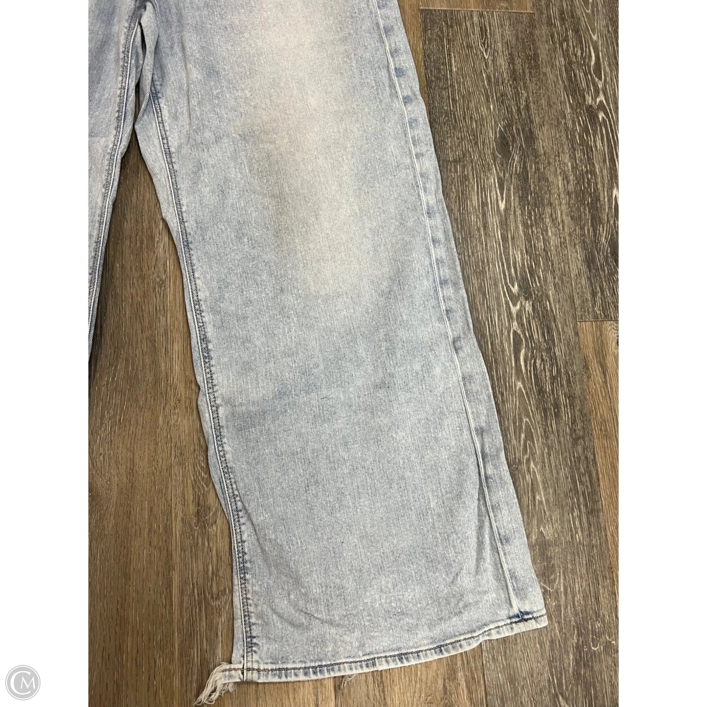 Jeans Wide Leg By American Eagle In Blue Denim, Size: 14