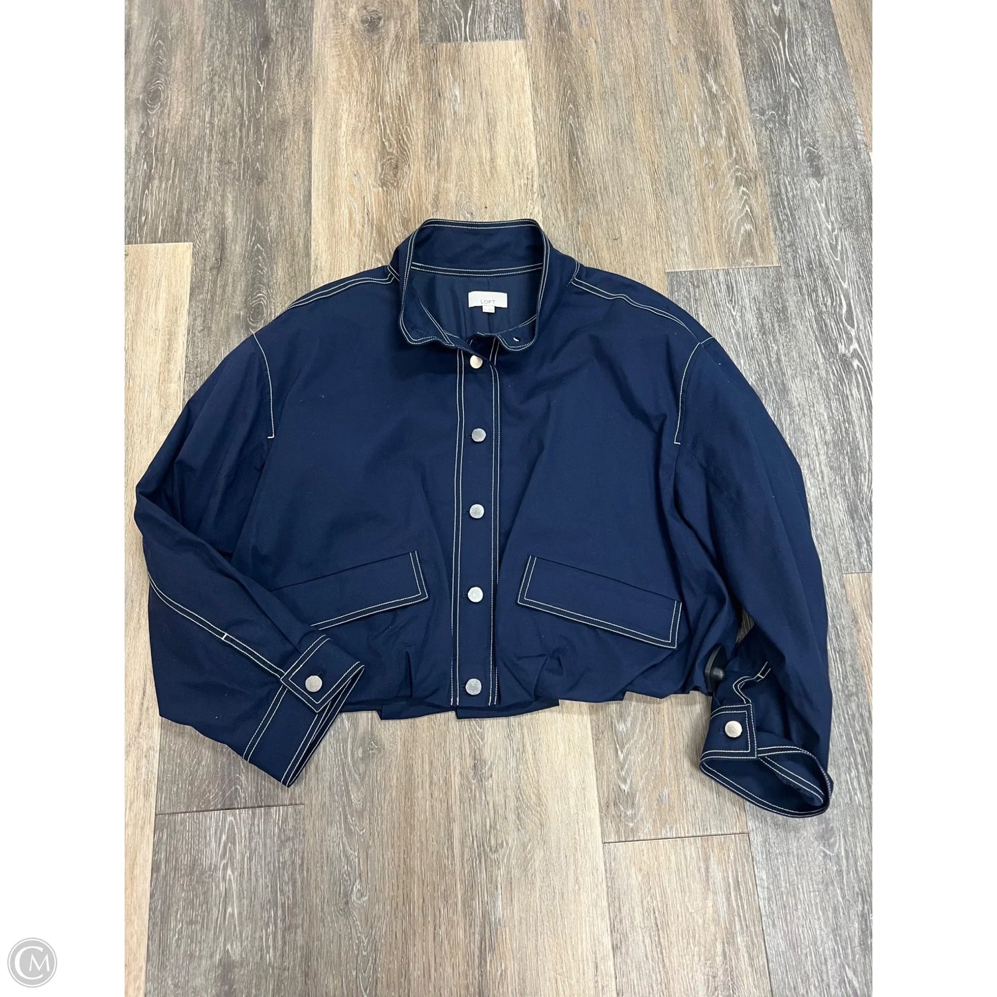 Jacket Other By Loft In Navy, Size: Xl
