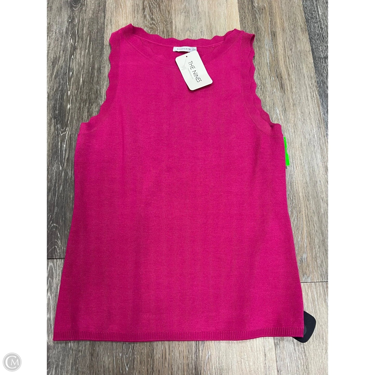 Top Sleeveless By Staccato In Pink, Size: Xl