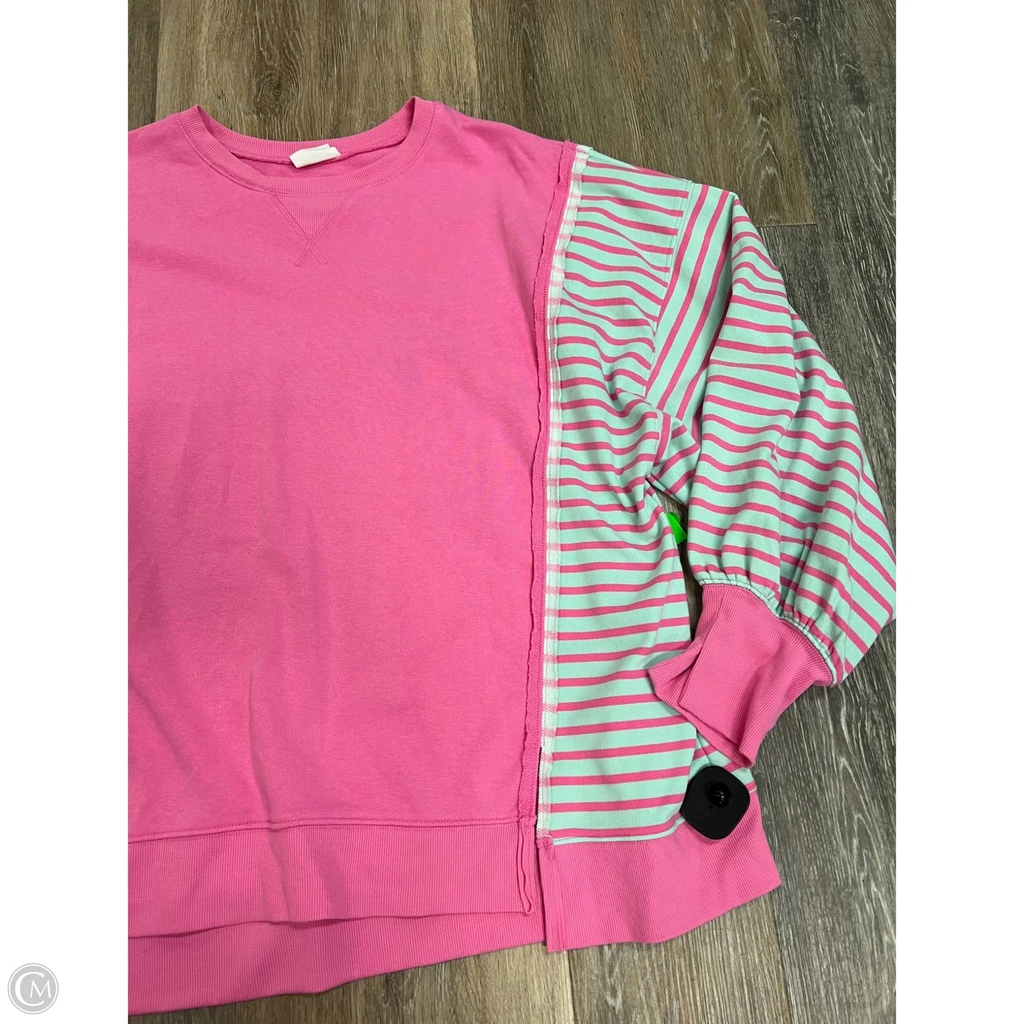 Top Long Sleeve By New In In Pink, Size: 1x