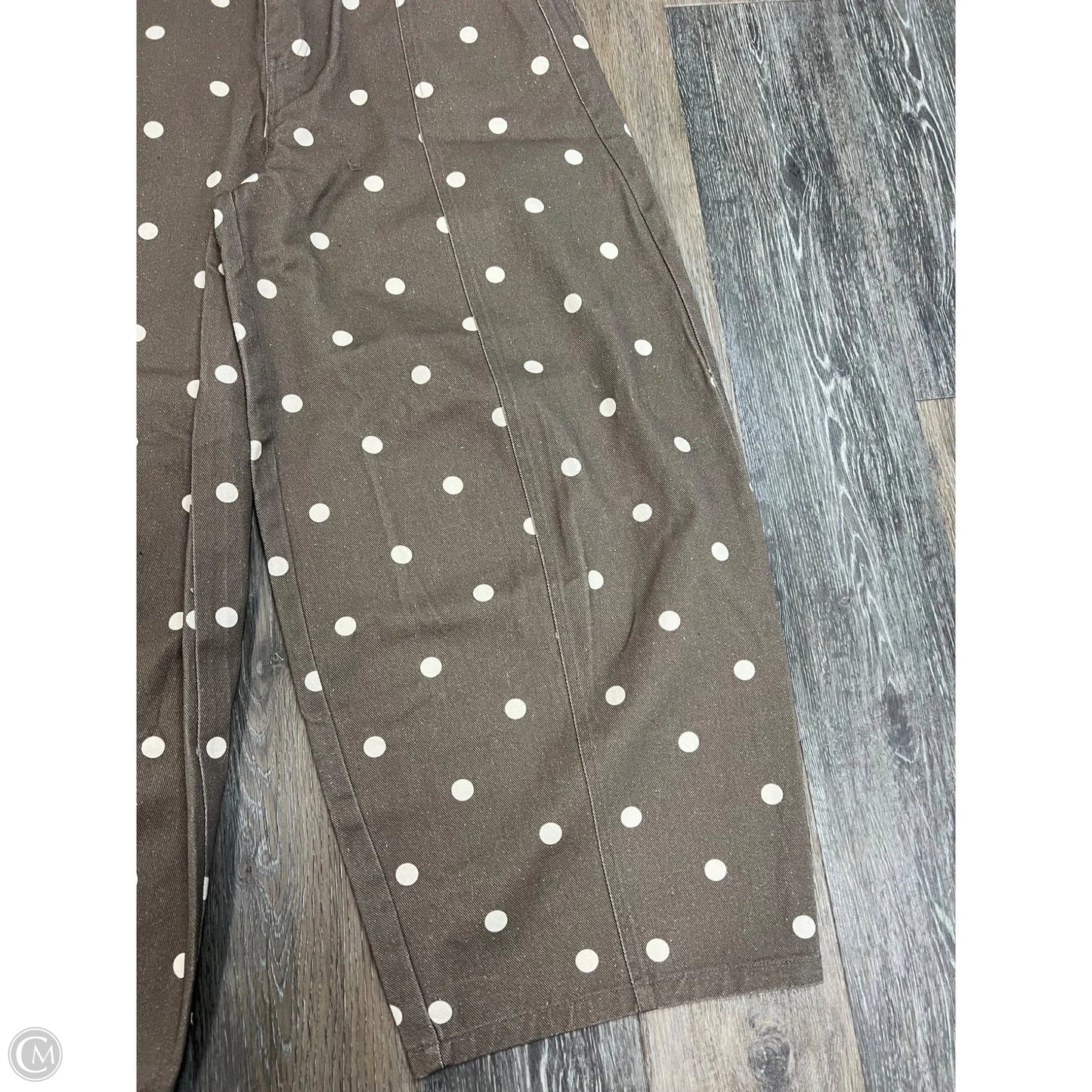 Jeans Wide Leg By Everyday Chic In Brown, Size: L
