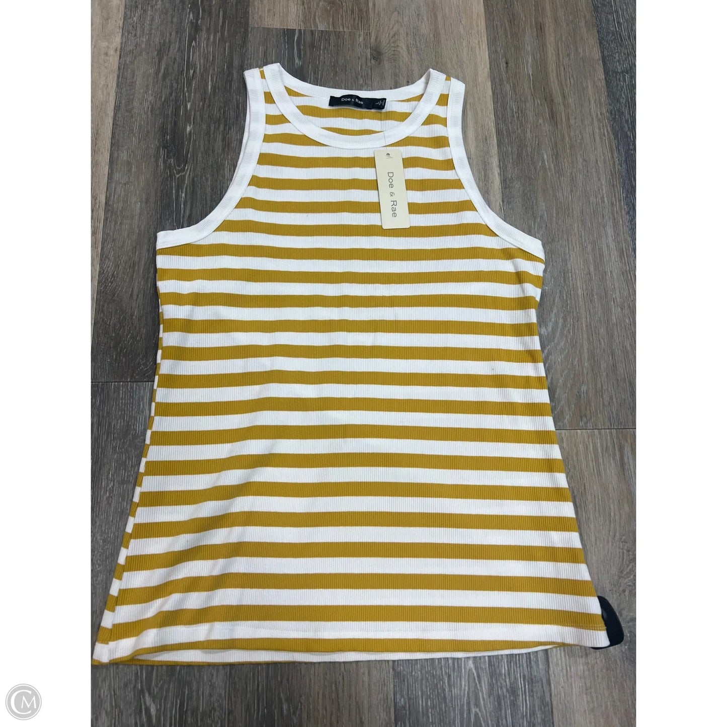 Tank Top By Doe & Rae In Yellow, Size: L