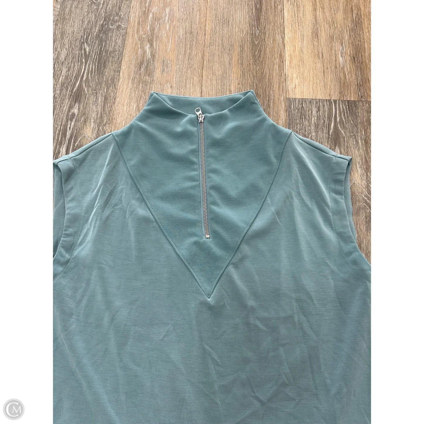 Athletic Top Short Sleeve By 7diamonds In Blue, Size: M