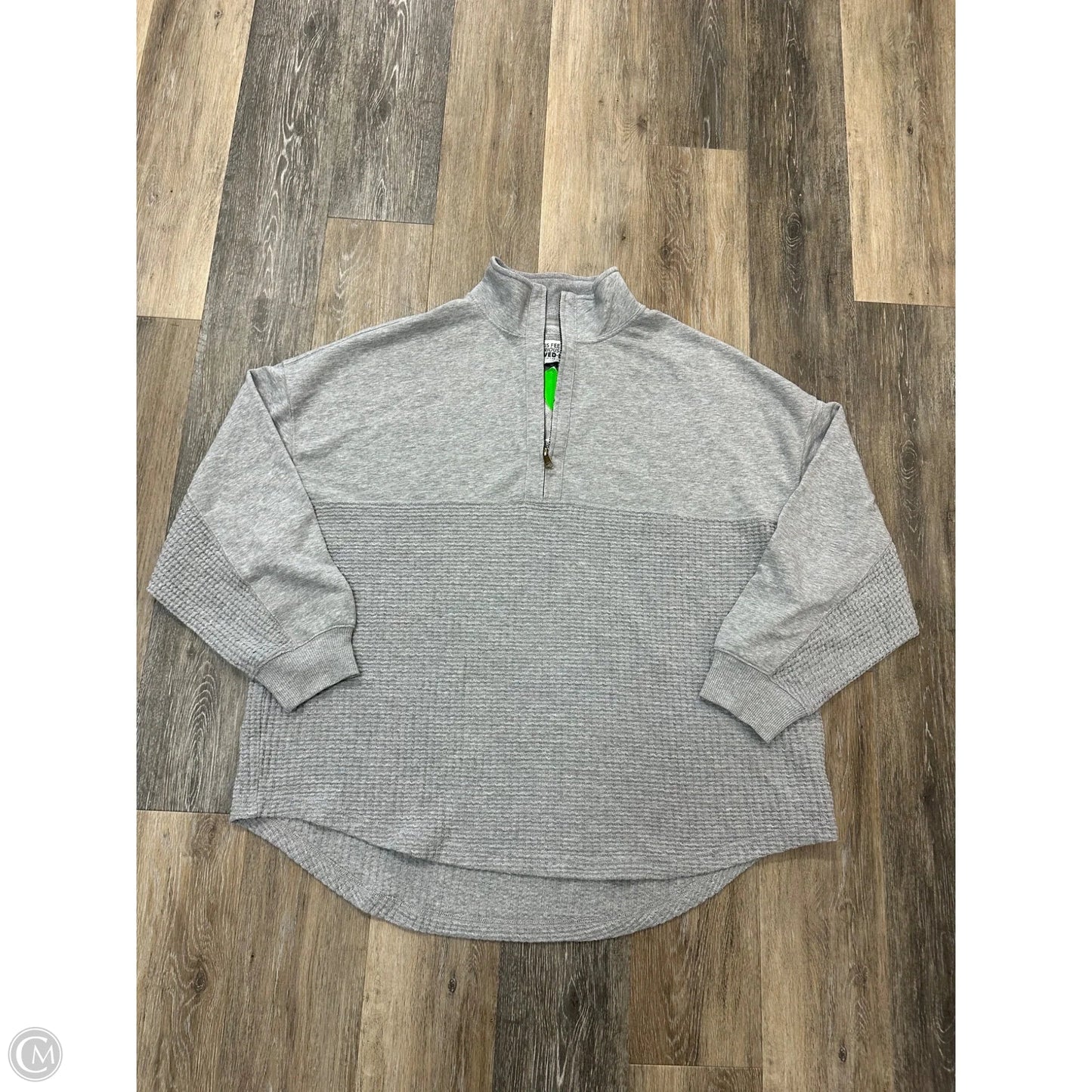 Sweatshirt Collar By American Eagle In Grey, Size: L
