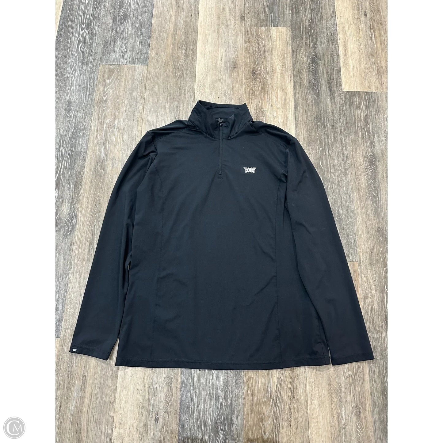 Athletic Top Long Sleeve Collar By PXG In Black, Size: L