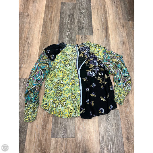 Blouse Long Sleeve By Free People In Multi-colored, Size: S