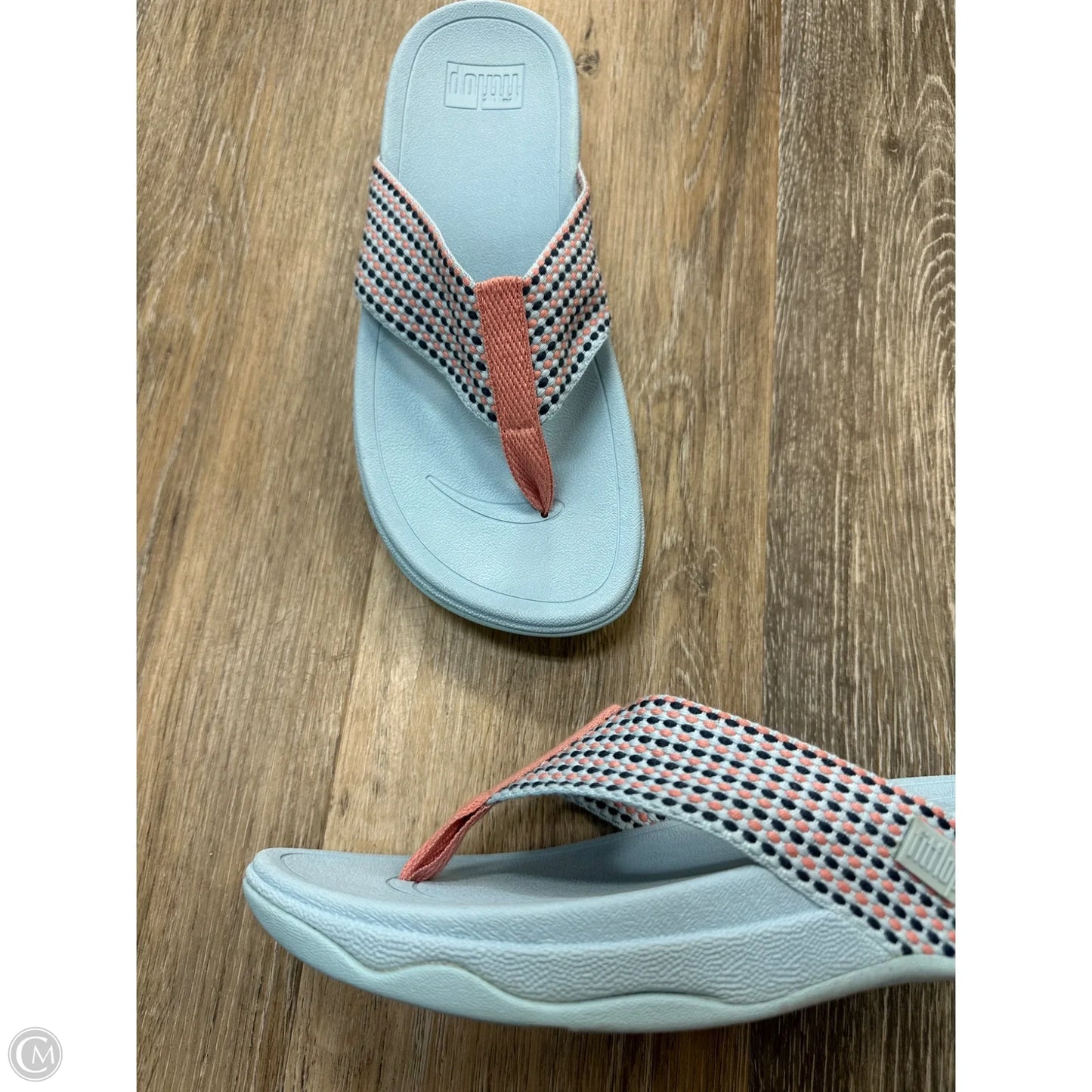 Sandals Flats By Fitflop In Blue, Size: 8