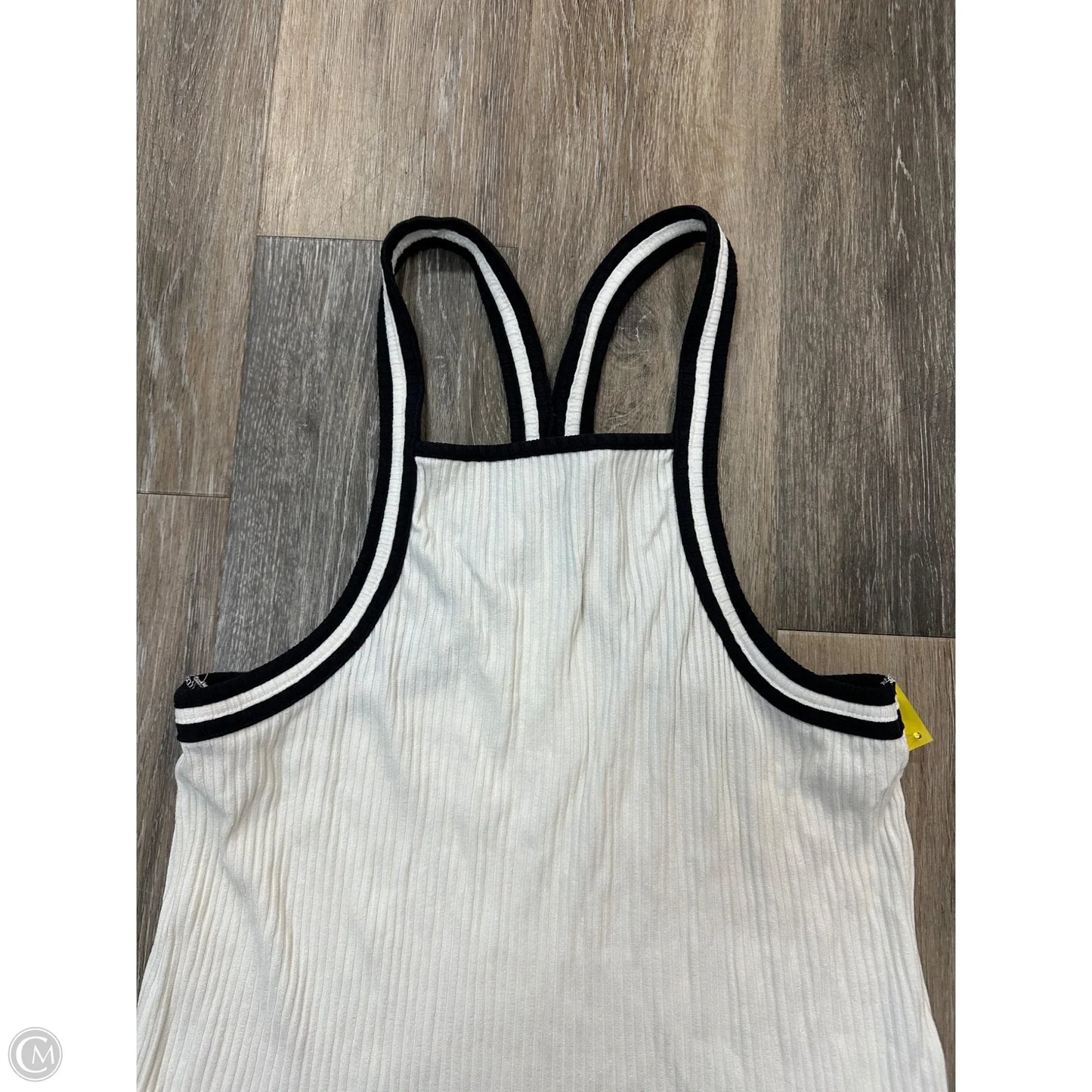 Tank Top By Anthropologie In Black & White, Size: Xl