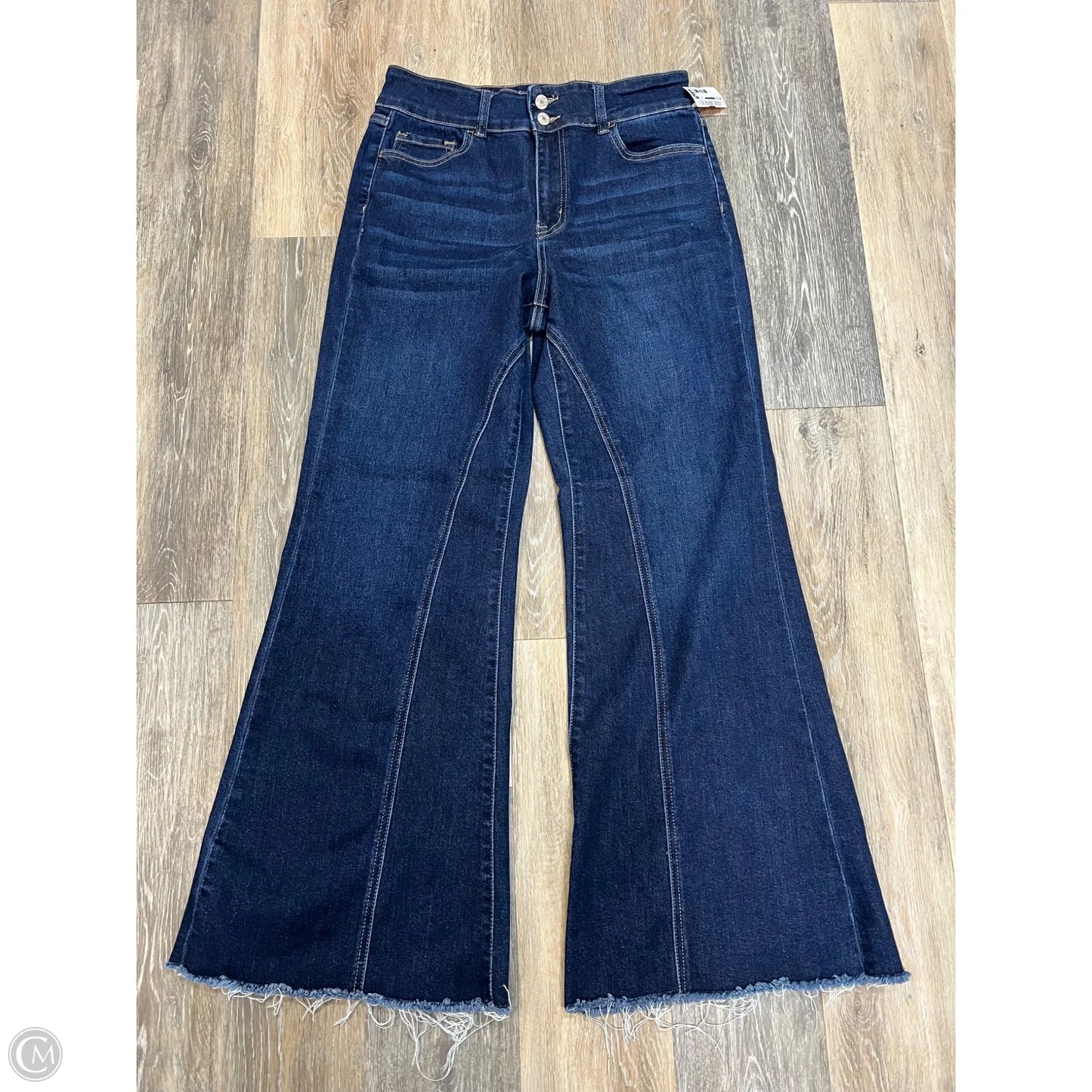 Jeans Flared By Vervet In Blue Denim, Size: 12/31