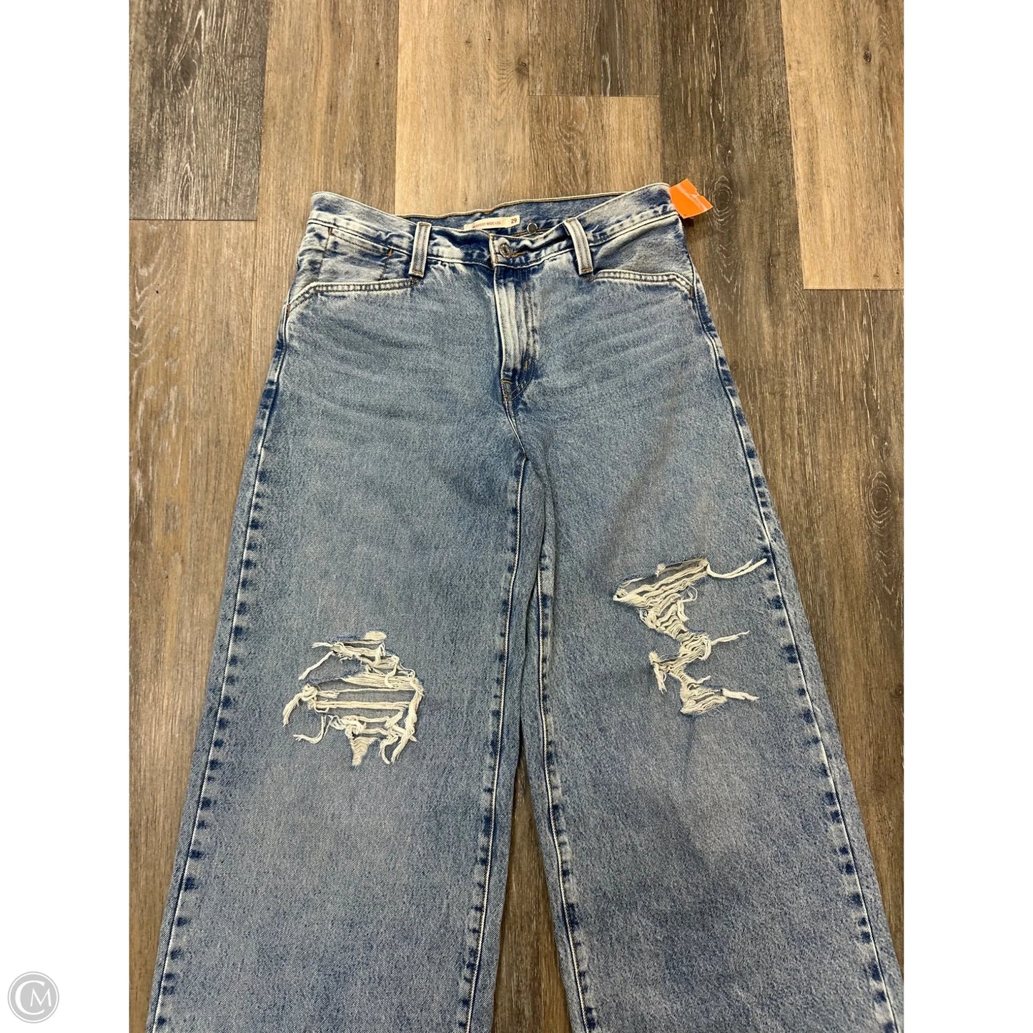 Jeans Boyfriend By Levis In Blue Denim, Size: 8