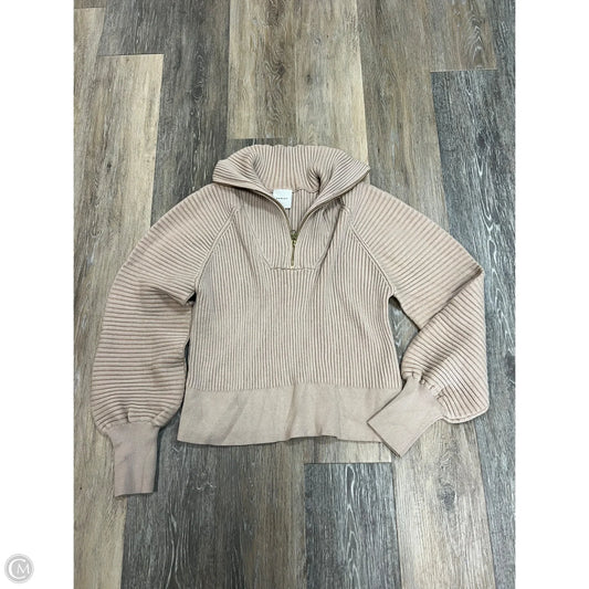 Sweatshirt Crewneck By Varley In Tan, Size: Xs