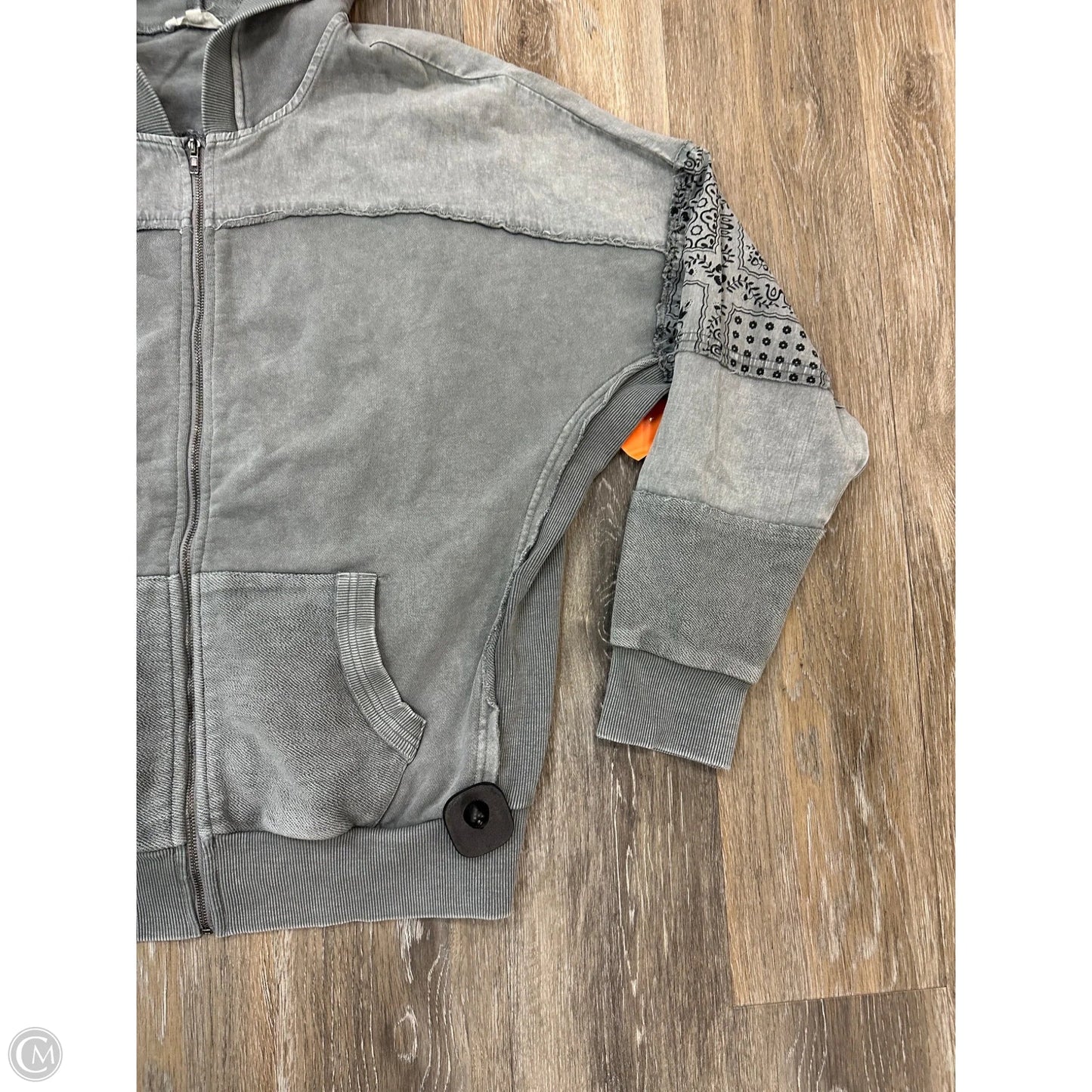 Sweatshirt Hoodie By Easel In Grey, Size: S