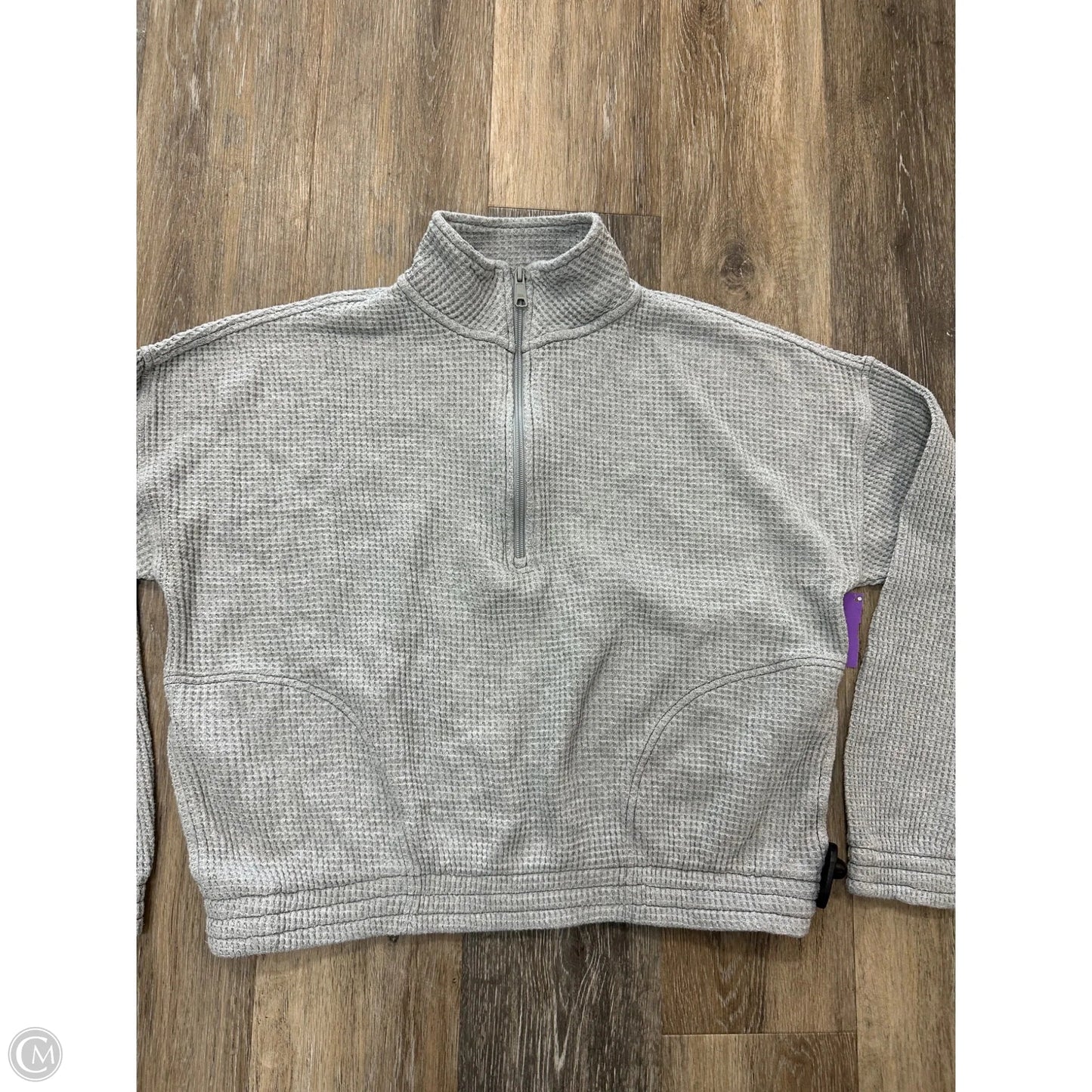 Top Long Sleeve By Aerie In Grey, Size: S