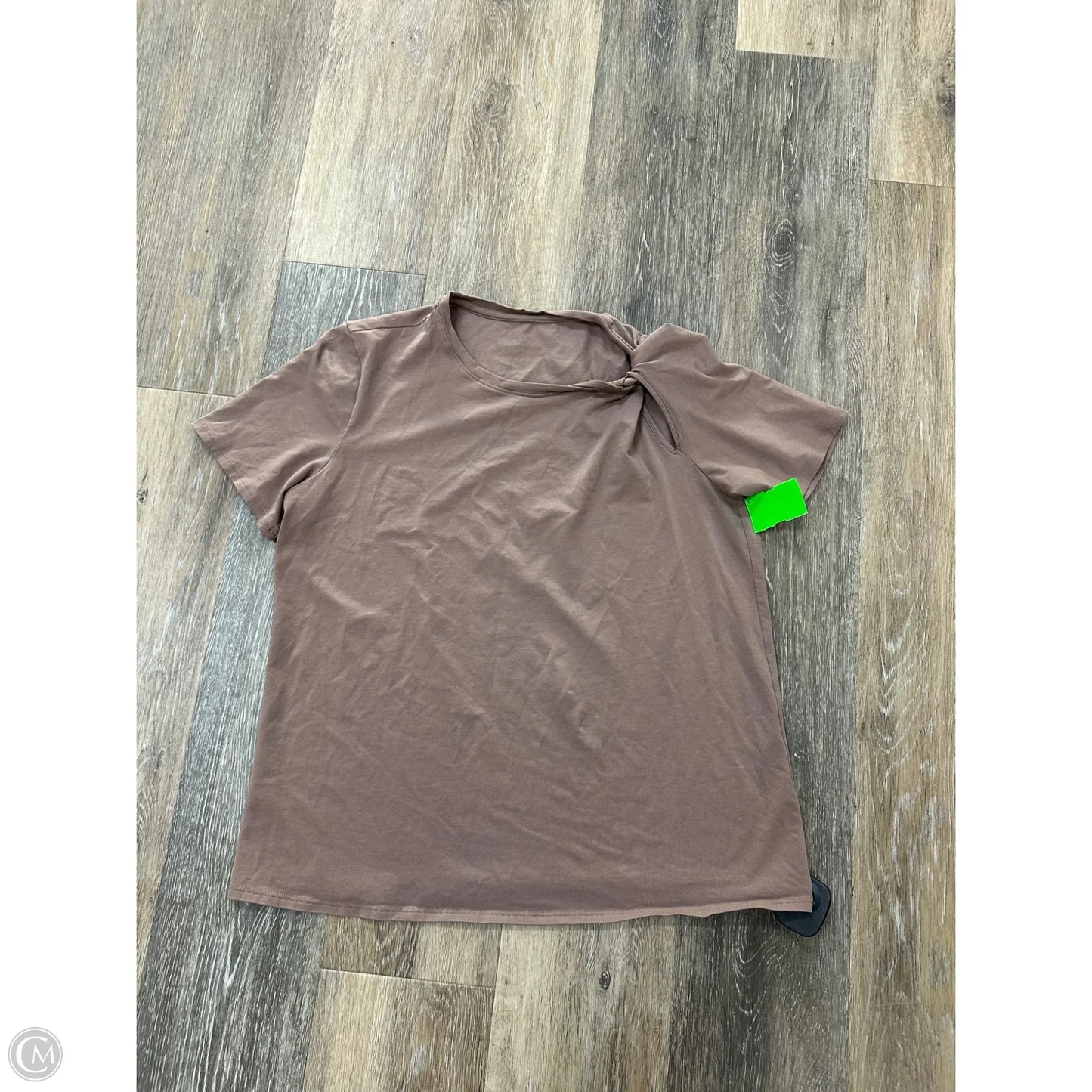 Athletic Top Short Sleeve By Lululemon In Brown, Size: S