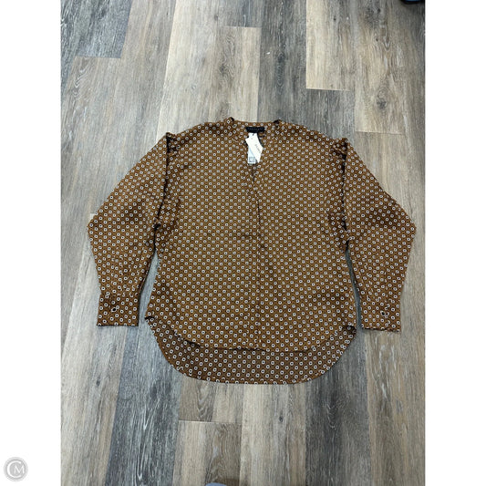 Blouse Long Sleeve By Sanctuary In Brown, Size: M