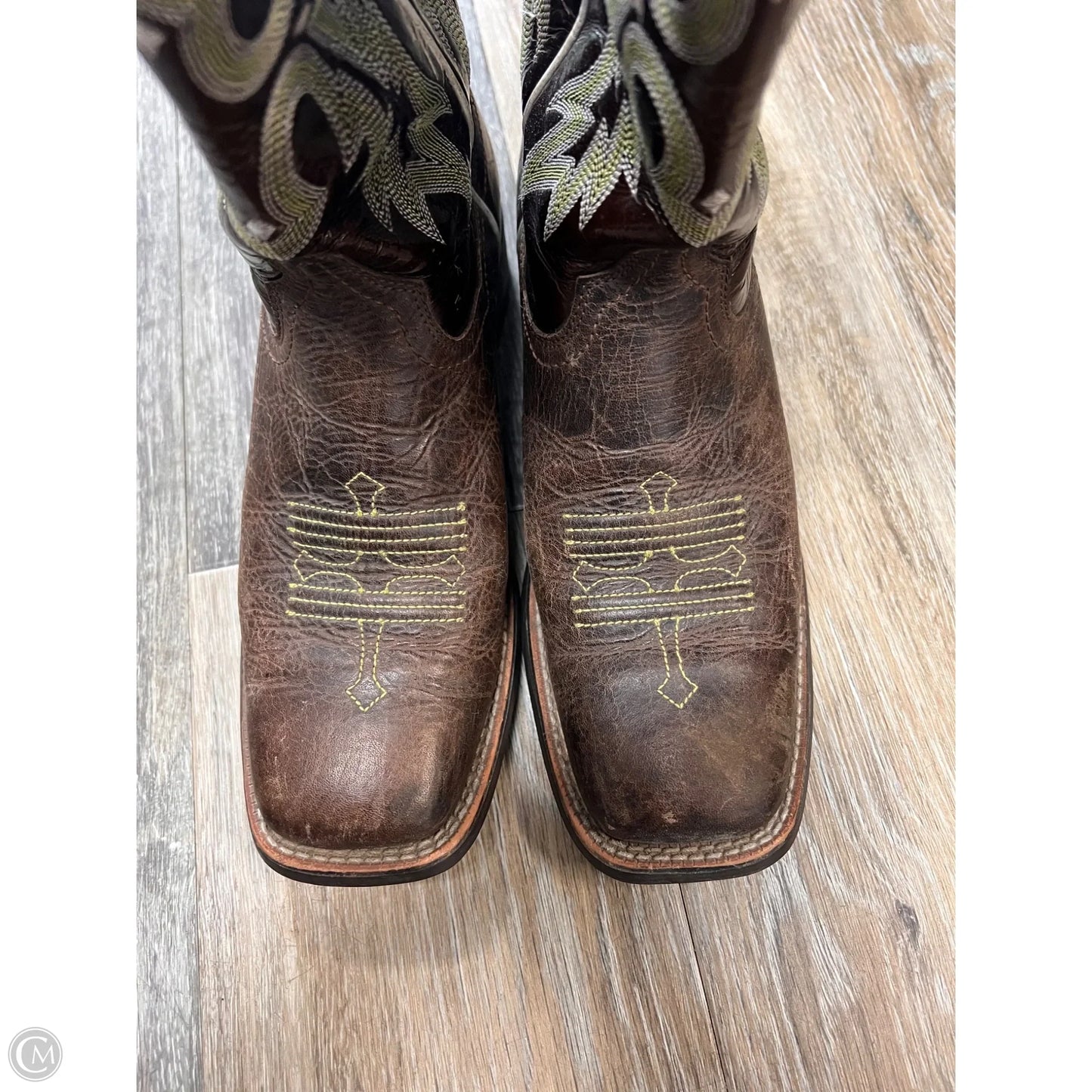Boots Western By Ariat In Brown & Green, Size: 7