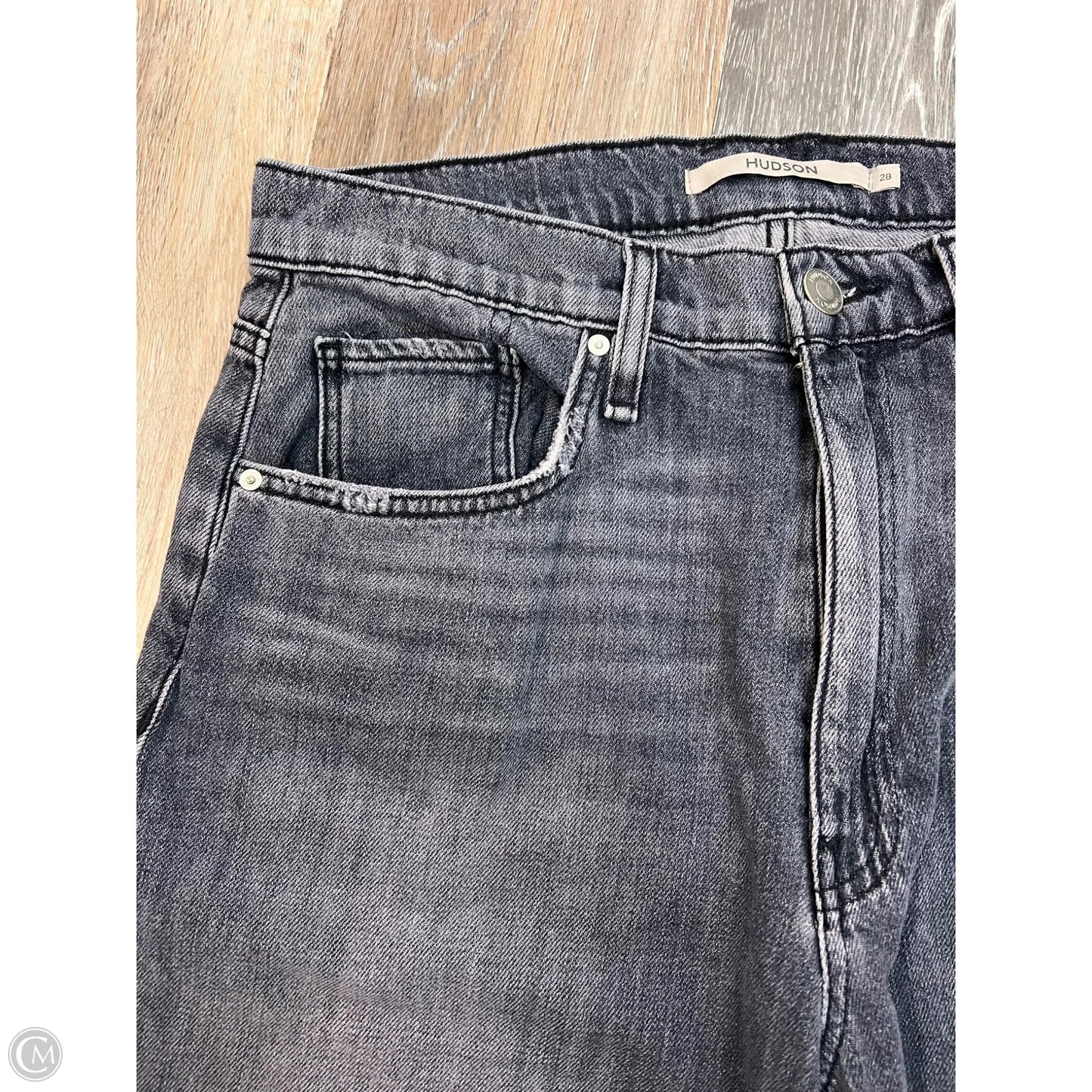 Jeans Wide Leg By Hudson In Grey Denim, Size: 6/28
