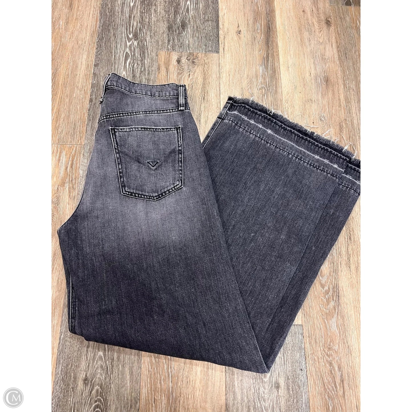 Jeans Wide Leg By Hudson In Grey Denim, Size: 6/28