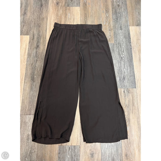 Pants Cropped By Eileen Fisher In Brown, Size: L