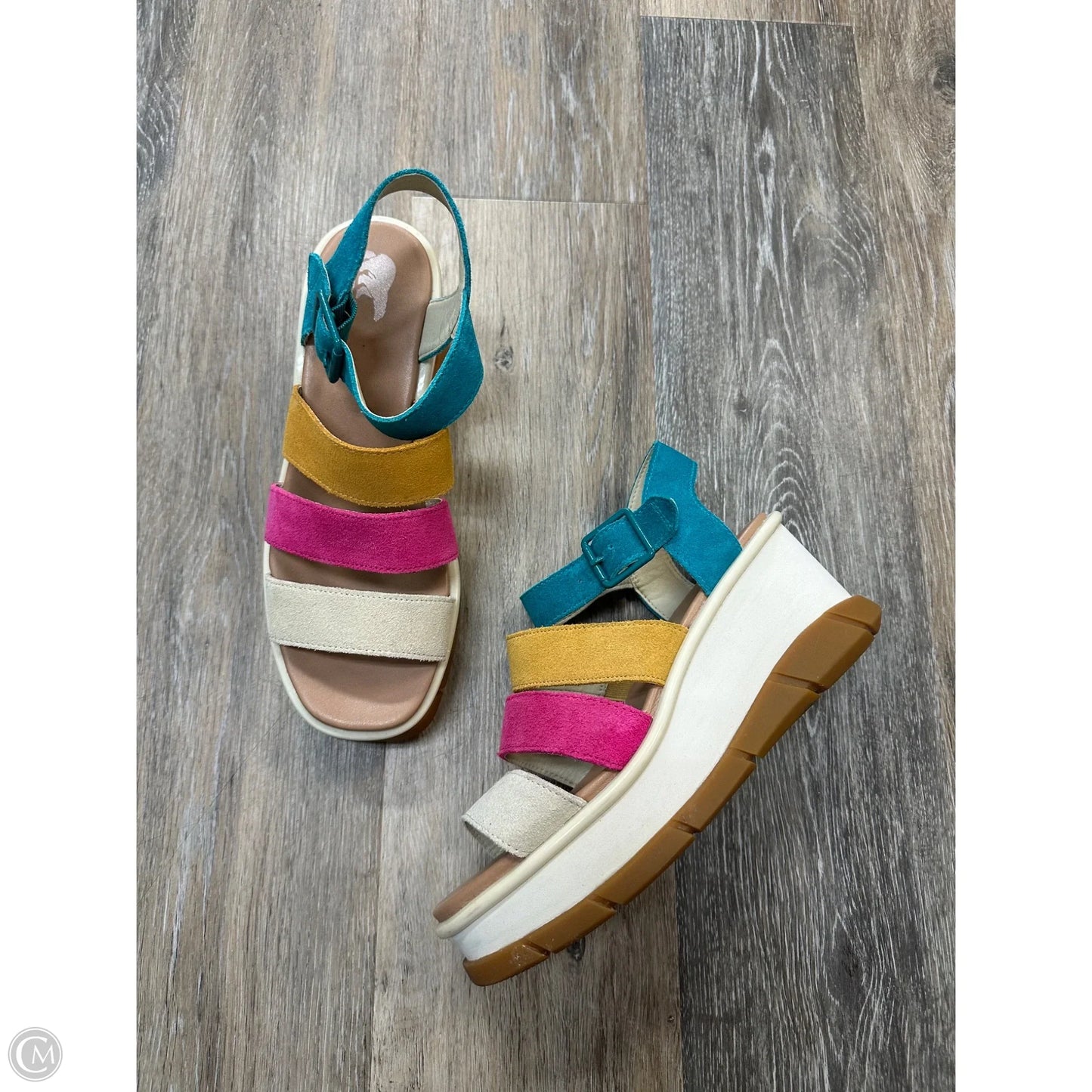 Sandals Heels Wedge By Sorel In Multi-colored, Size: 9