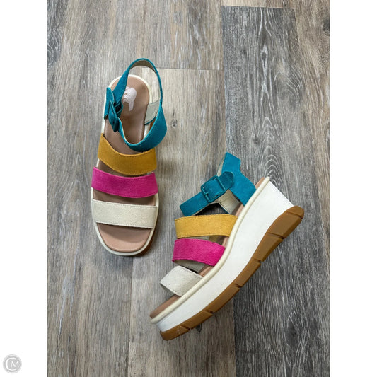 Sandals Heels Wedge By Sorel In Multi-colored, Size: 9