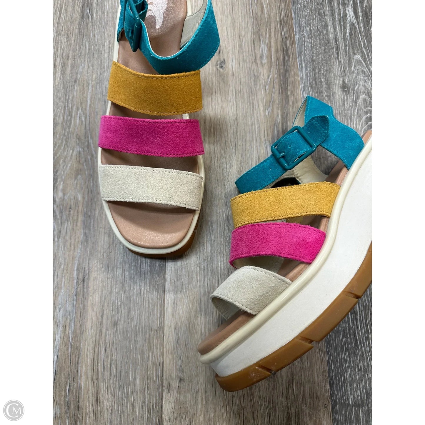 Sandals Heels Wedge By Sorel In Multi-colored, Size: 9