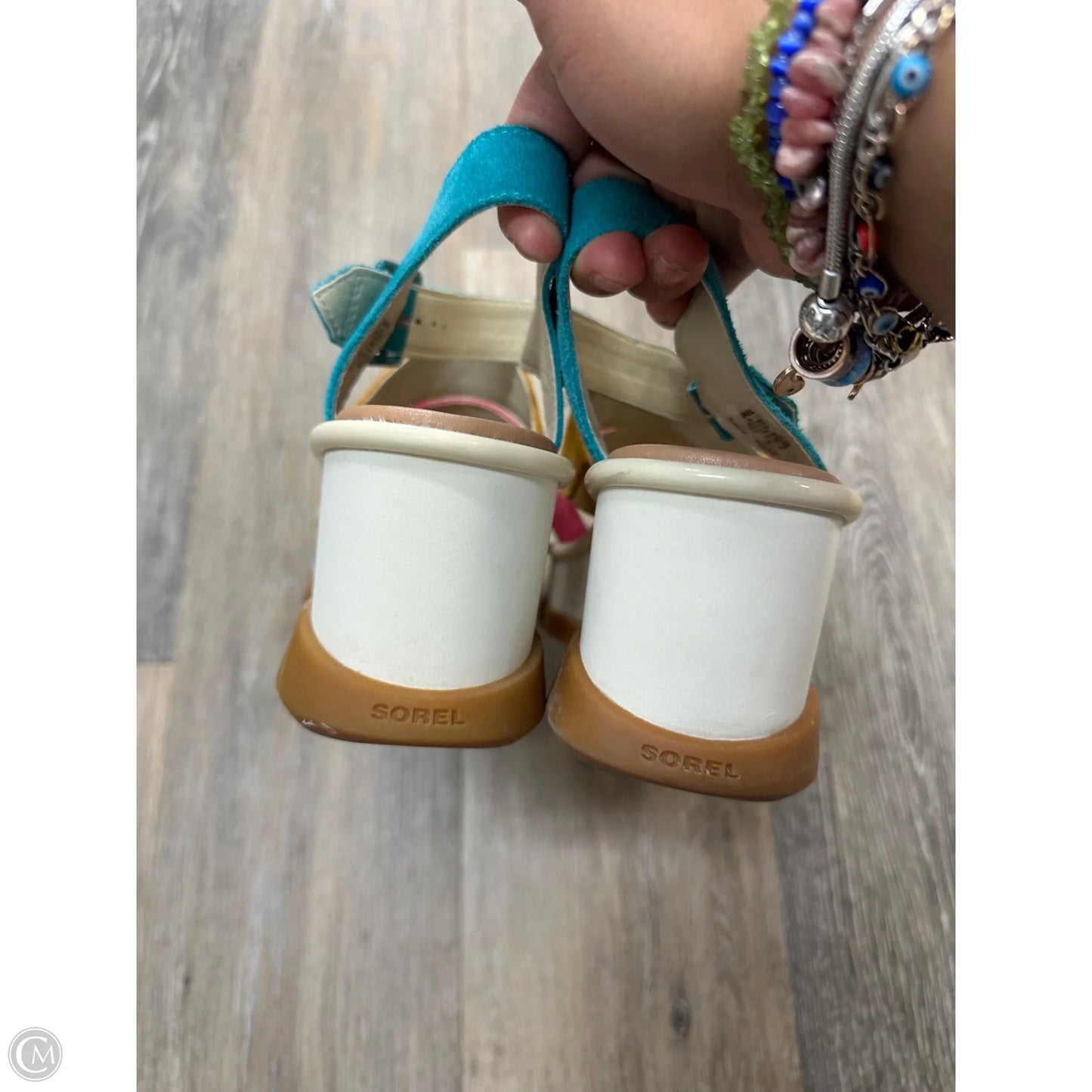 Sandals Heels Wedge By Sorel In Multi-colored, Size: 9