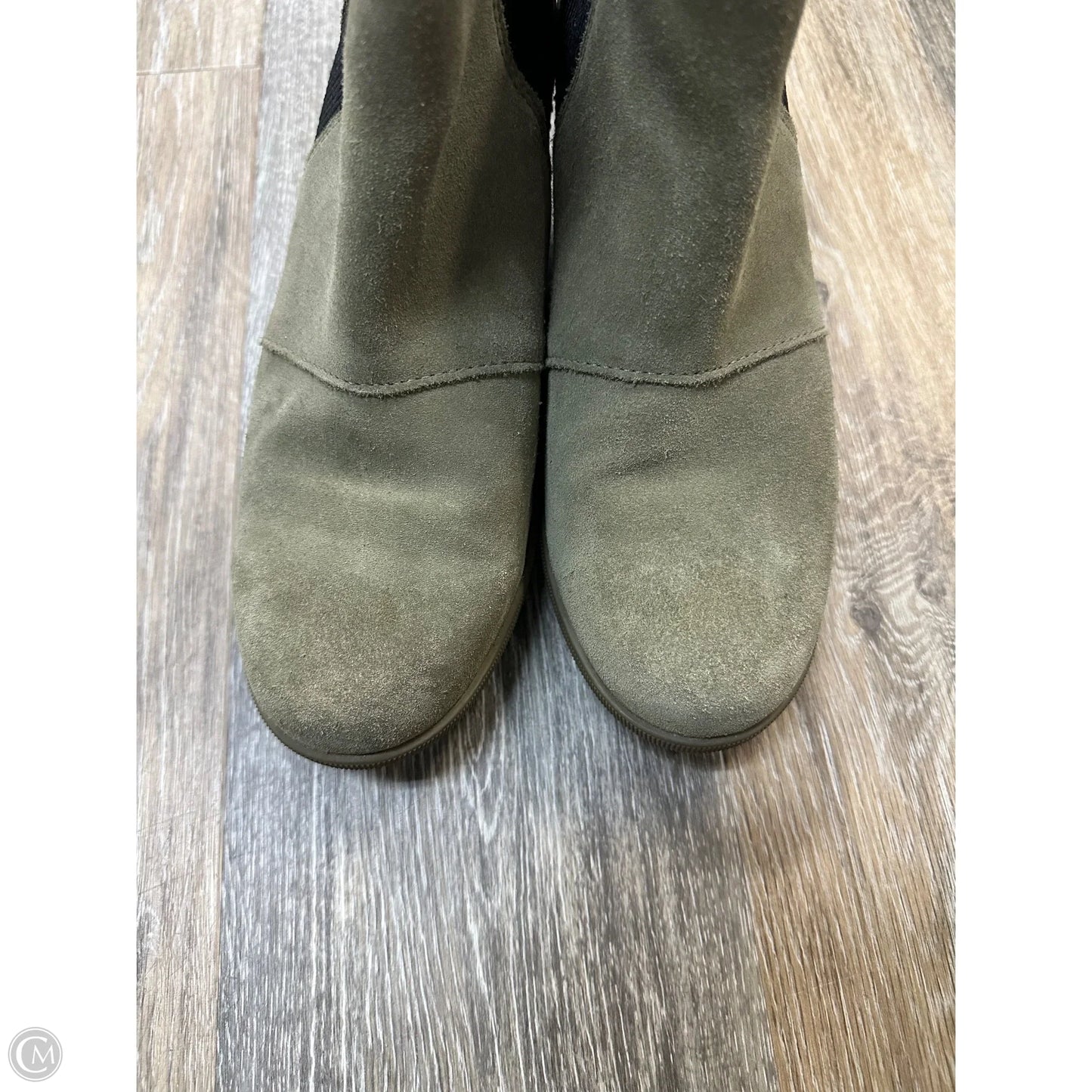 Shoes Heels Wedge By Sorel In Green, Size: 8