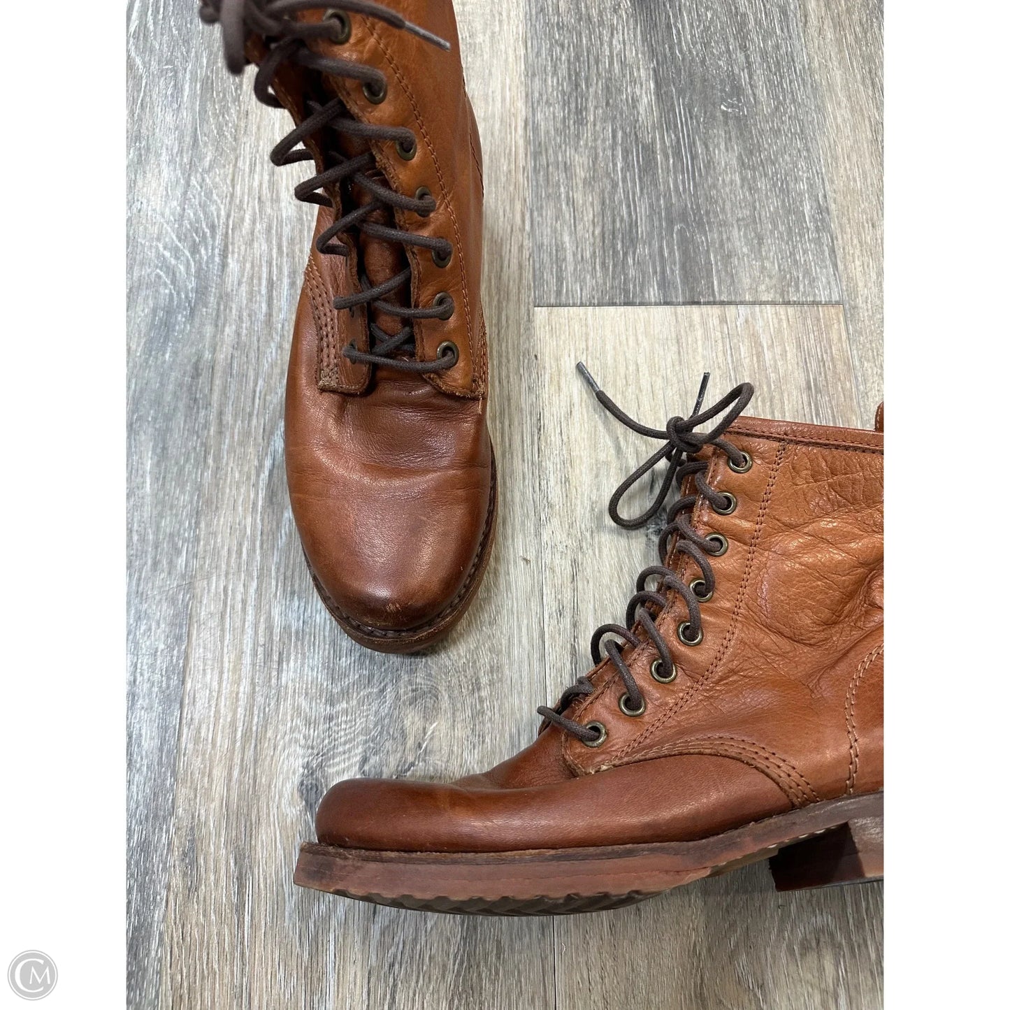 Boots Designer By Frye In Brown, Size: 6