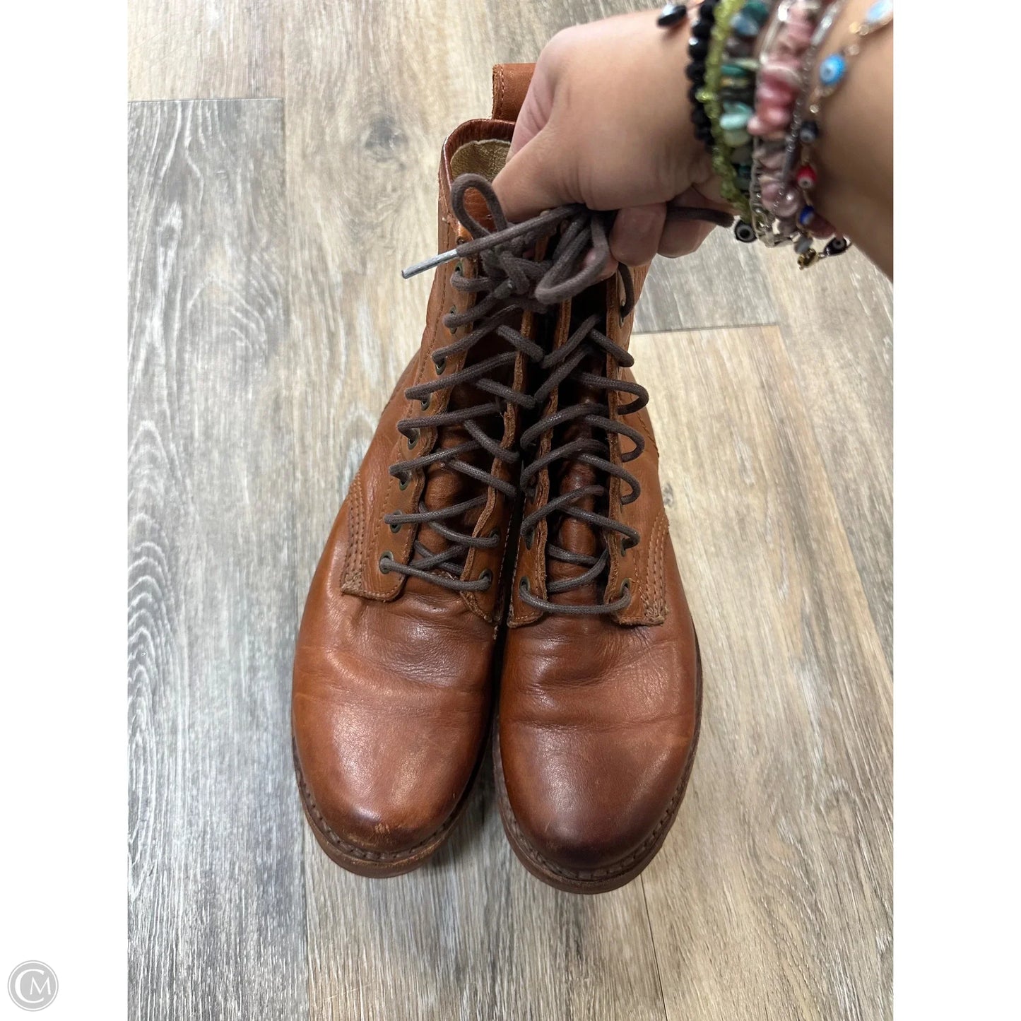 Boots Designer By Frye In Brown, Size: 6