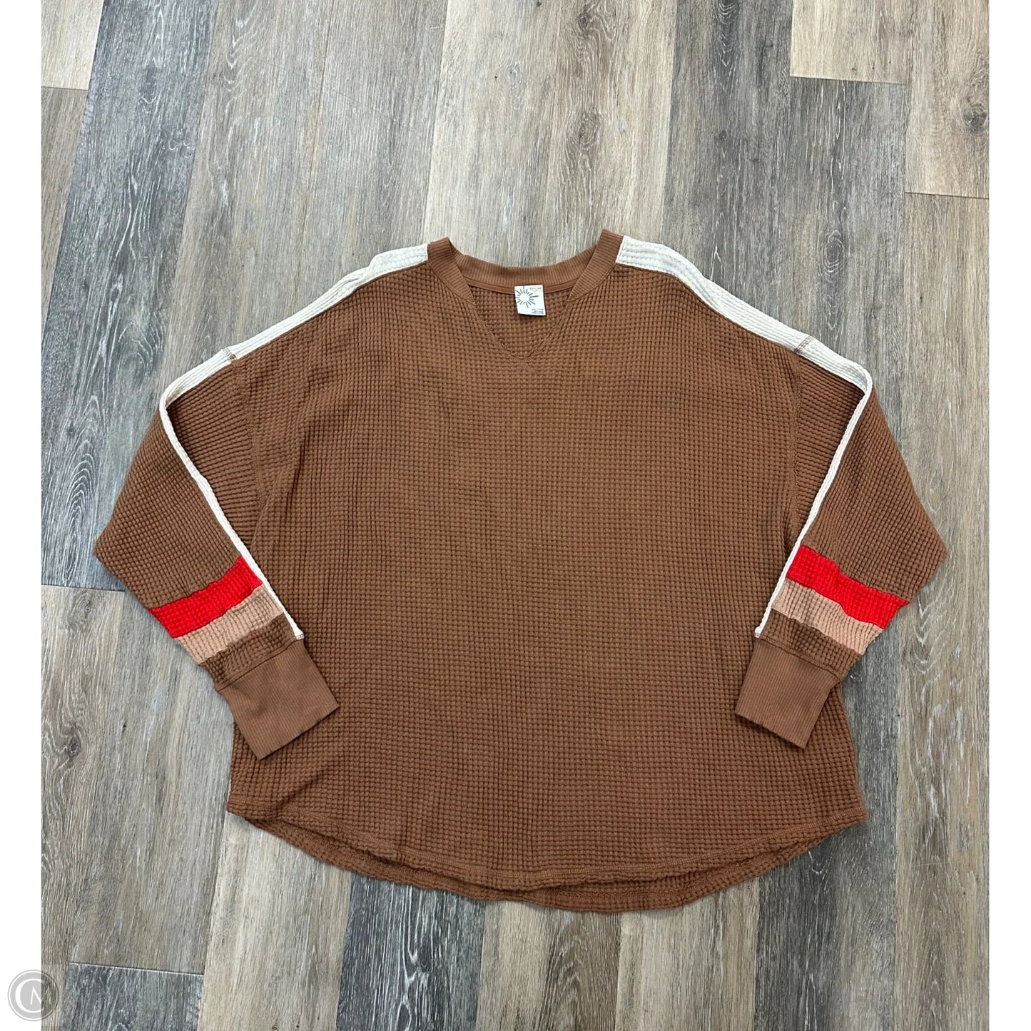 Top Short Sleeve By Offline By Aerie In Brown, Size: Xxl