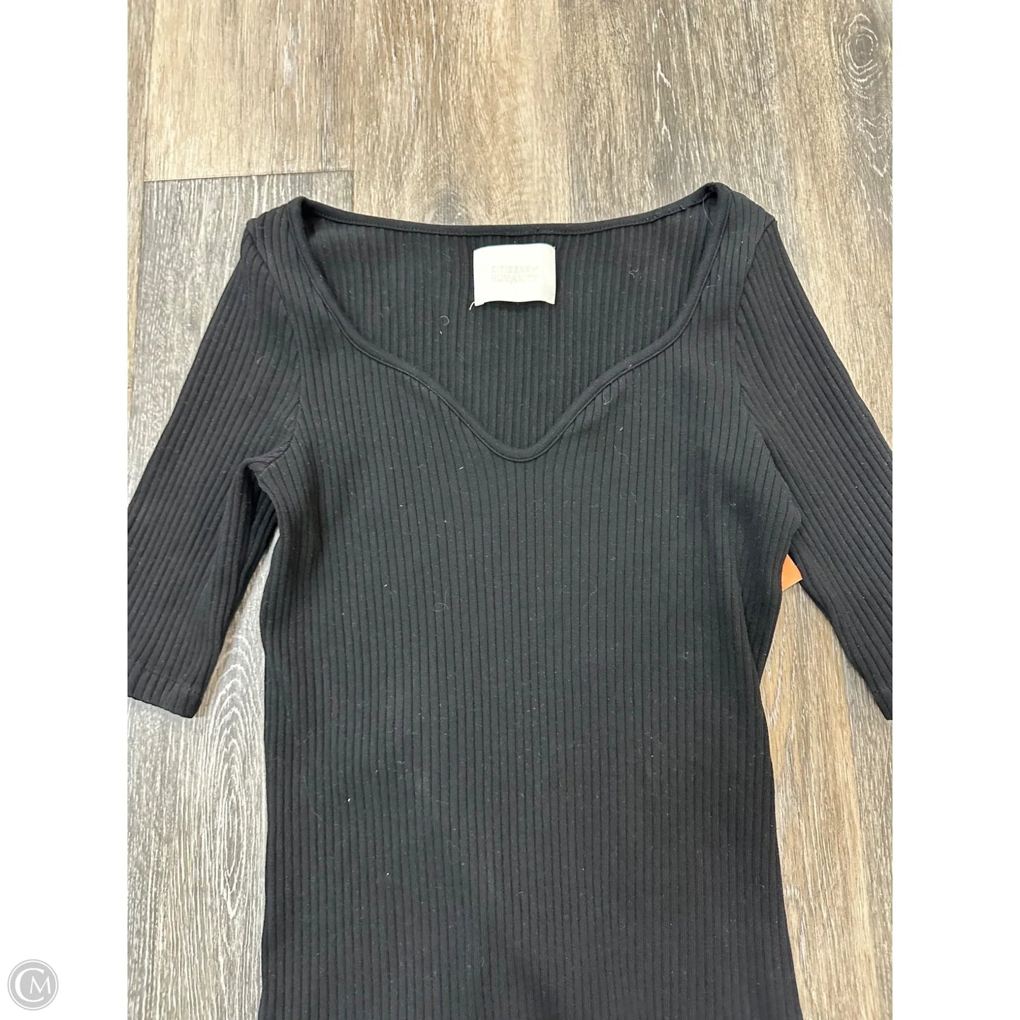 Top Short Sleeve By Citizens Of Humanity In Black, Size: L