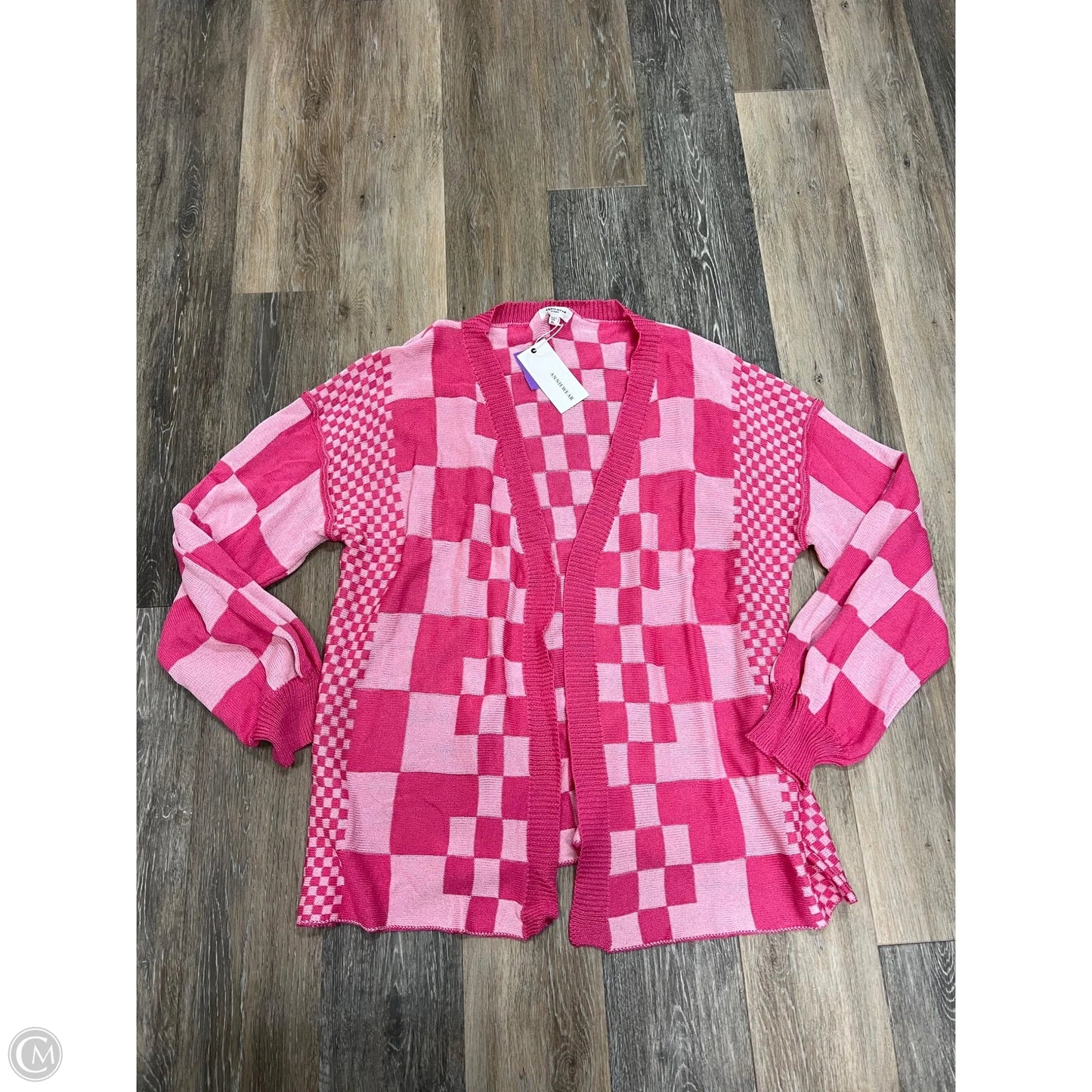 Sweater Cardigan By Anniewear In Pink, Size: Xl