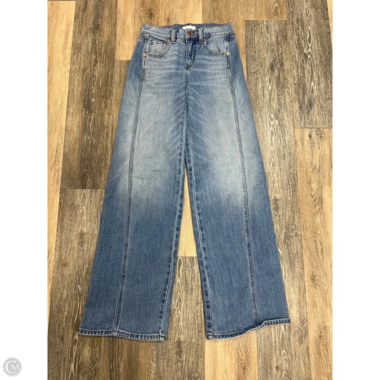 Jeans Boot Cut By Evereve In Blue Denim, Size: 0/24