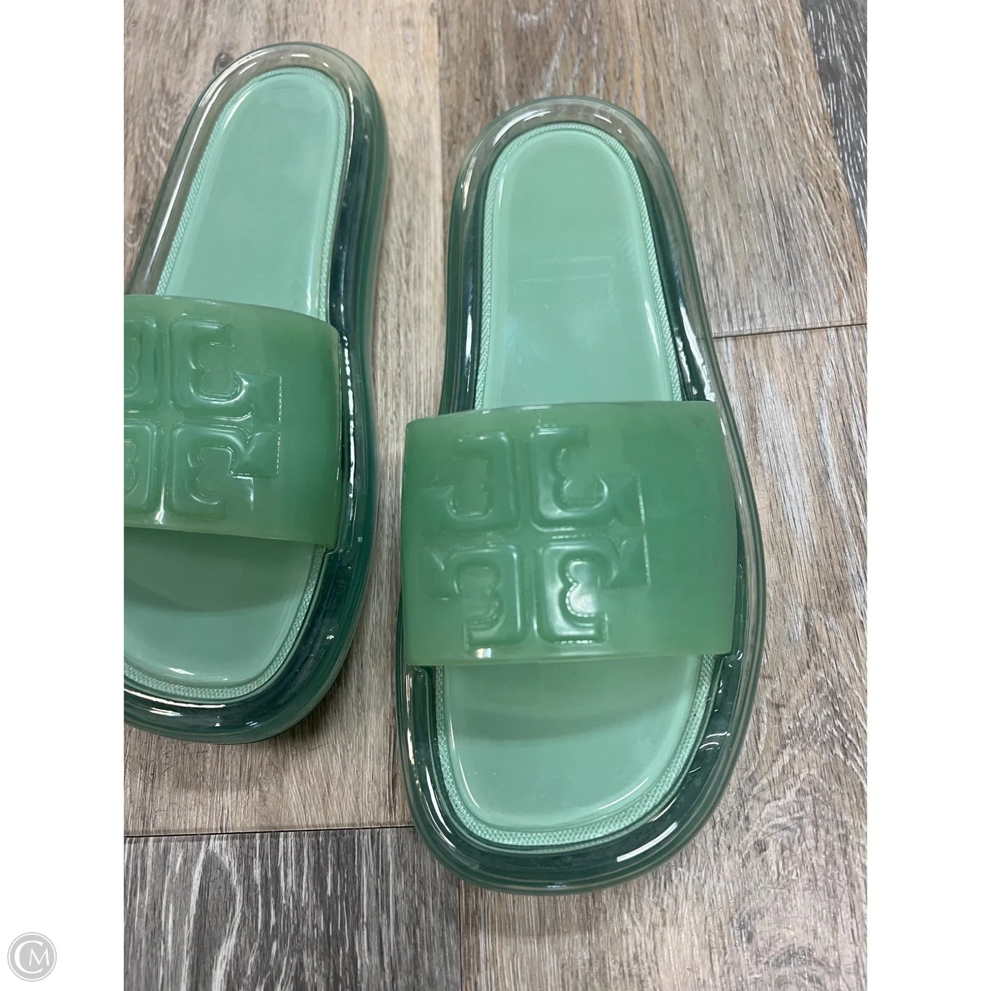 Sandals Designer By Tory Burch In Green, Size: 7
