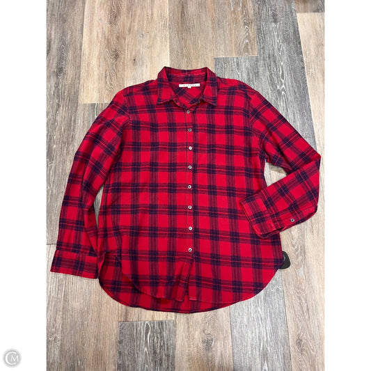 Blouse Long Sleeve By Xirena In Red, Size: M