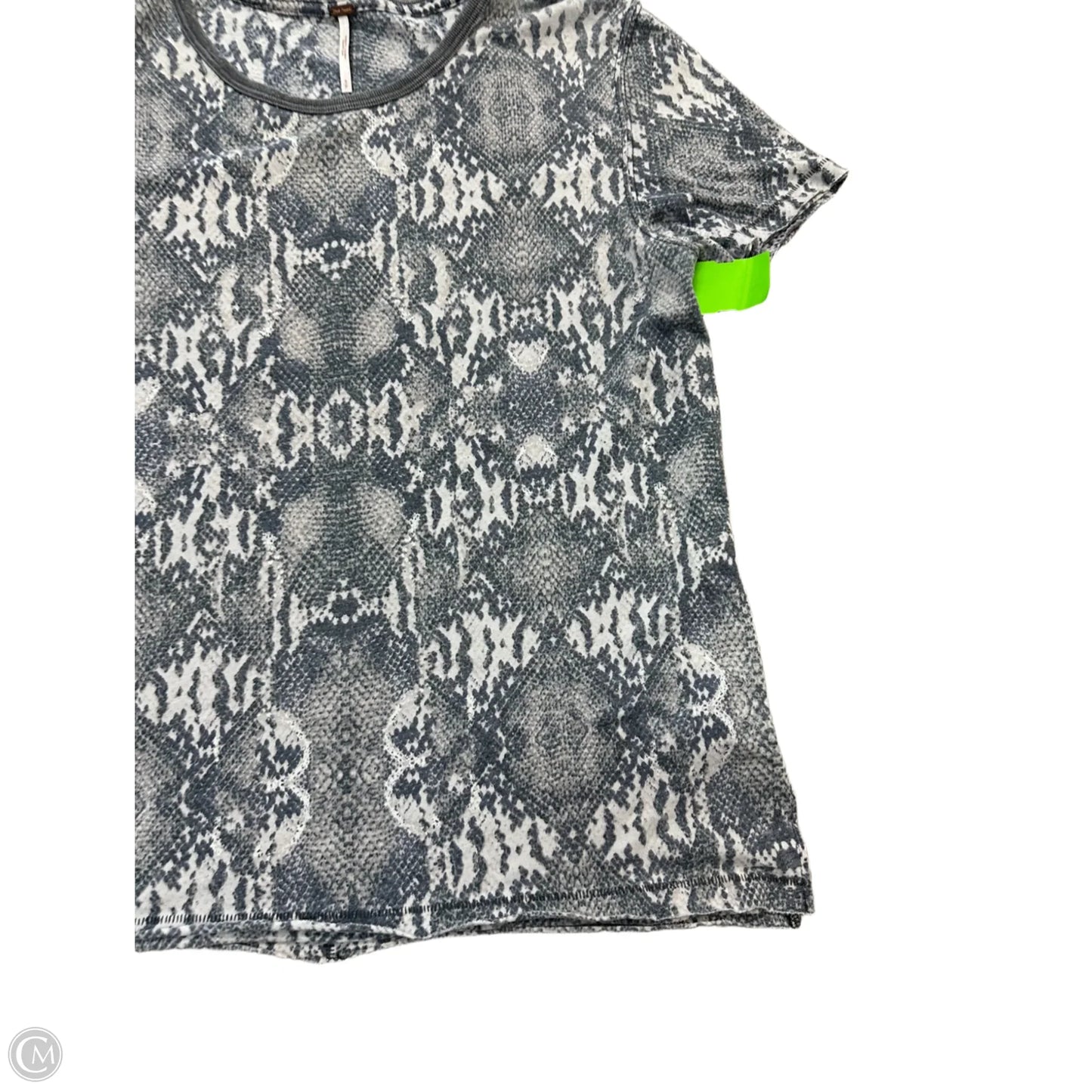 Top Short Sleeve By Free People In Grey, Size: S