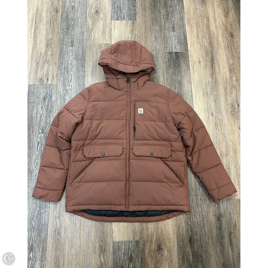 Coat Parka By Carhartt In Pink, Size: L